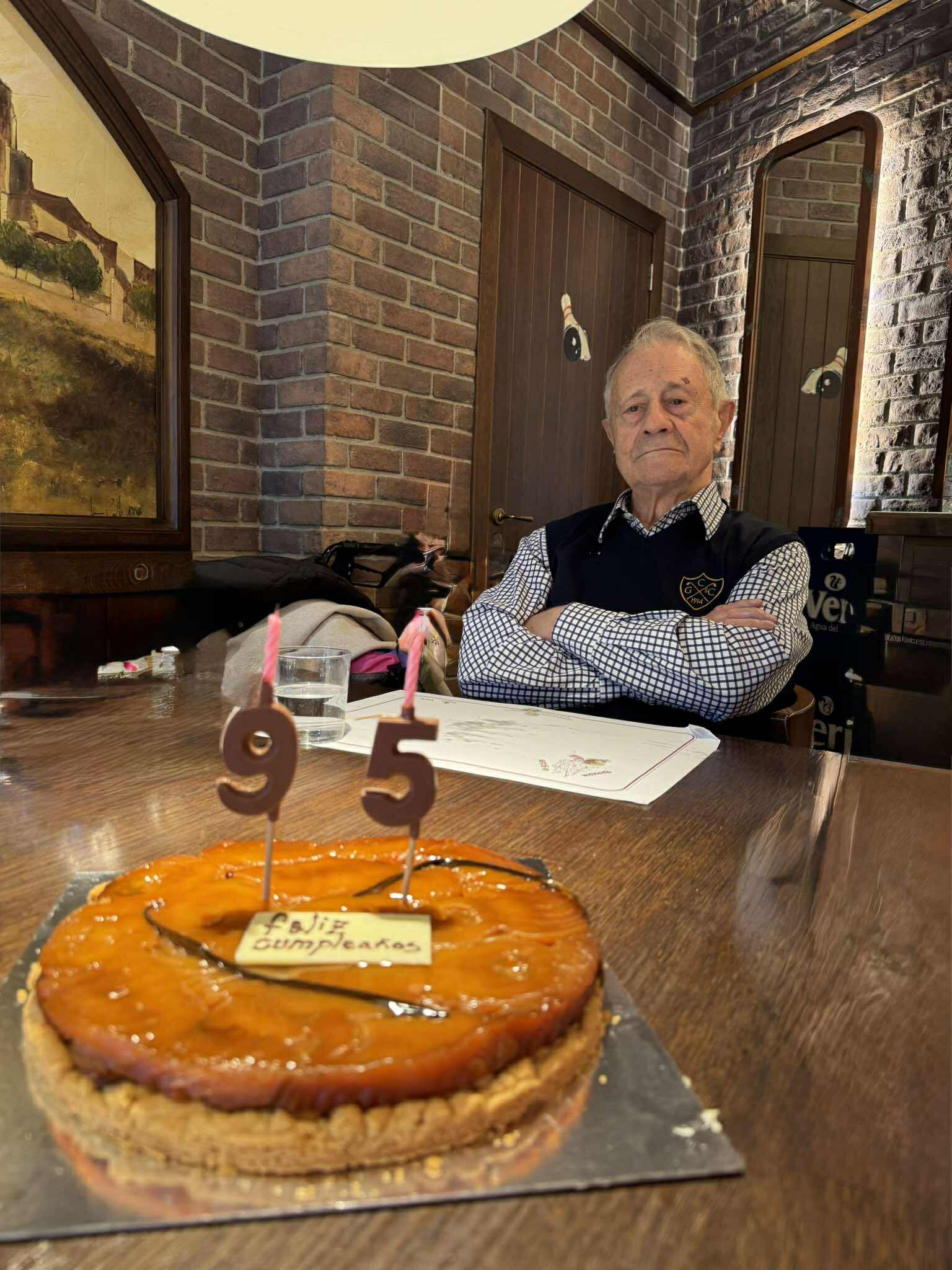 Imatge de Vilaró en el seu últim aniversari a la Bolera FOTO: Cedida