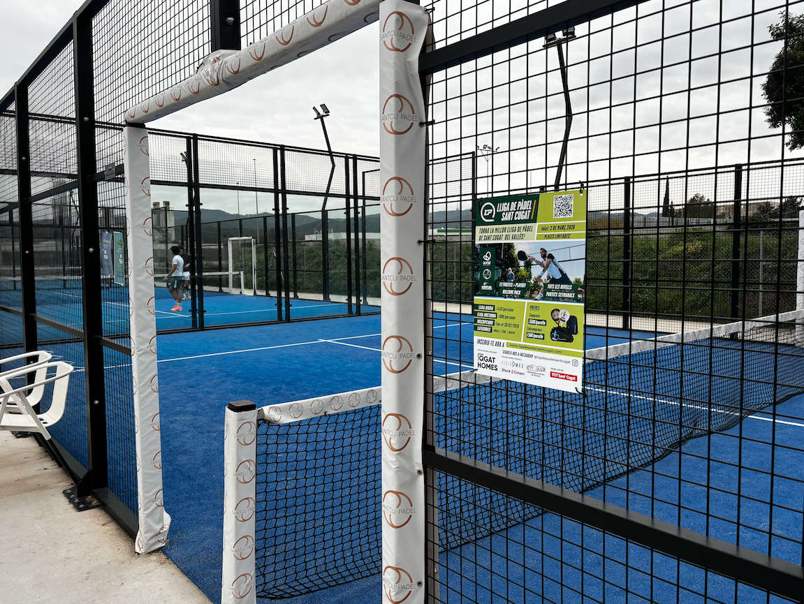 El Santcu Pàdel, un dels clubs que acollirà la nova temporada de la Lliga de Pàdel Sant Cugat. FOTO: Cedida