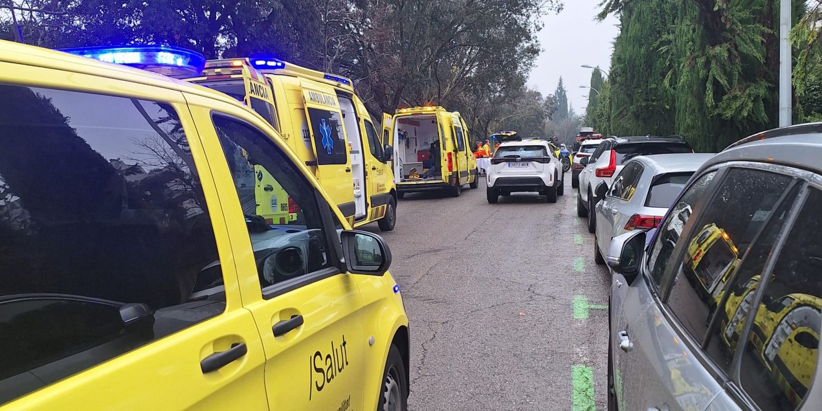 Moment de l'accident FOTO: Cedida TOT Sant Cugat 