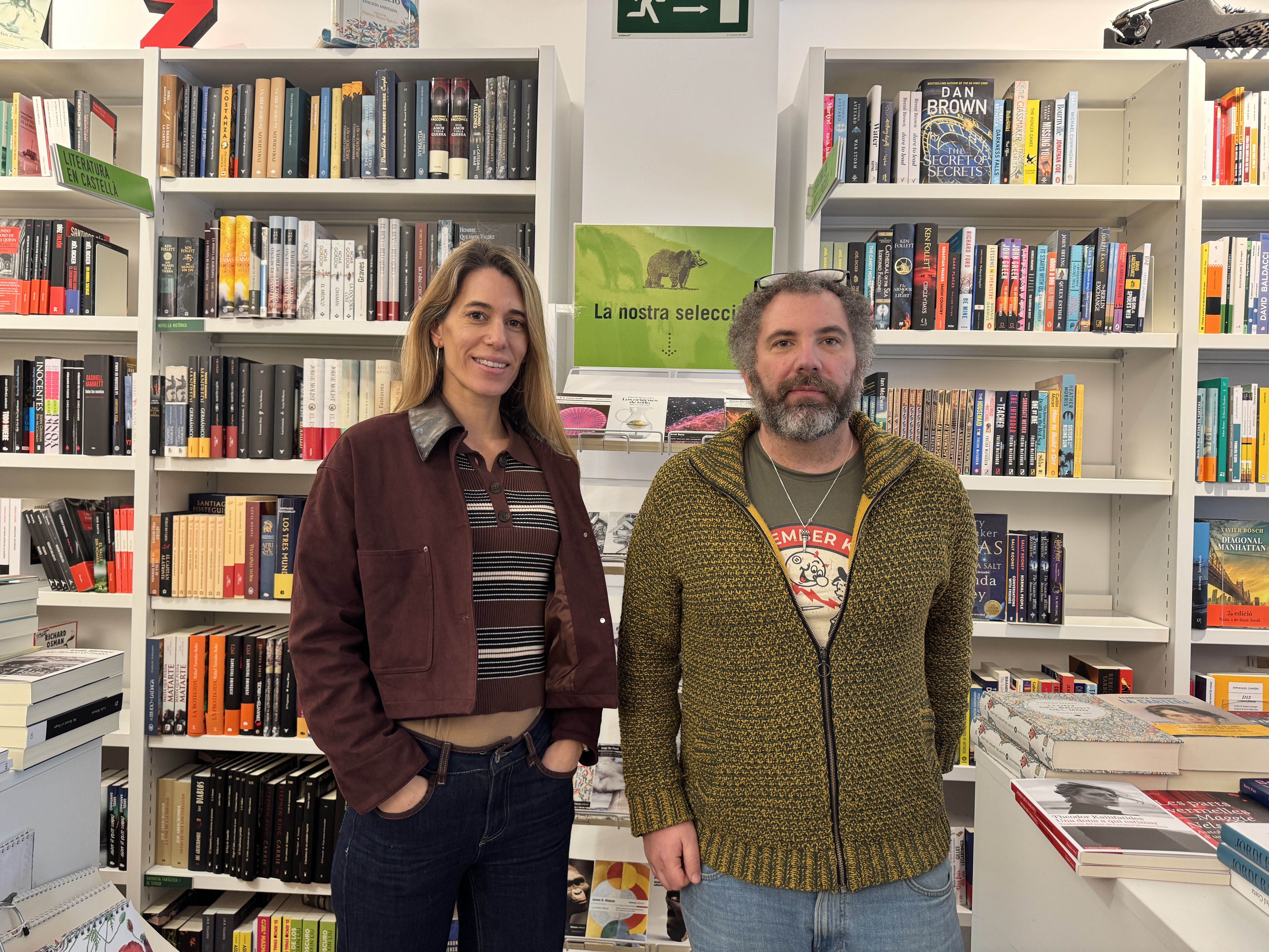 Roger Grifols (La Salvatge) i la directora del TOT Sant Cugat, Laura Grau, en la renovació del conveni. FOTO: TOT Sant Cugat