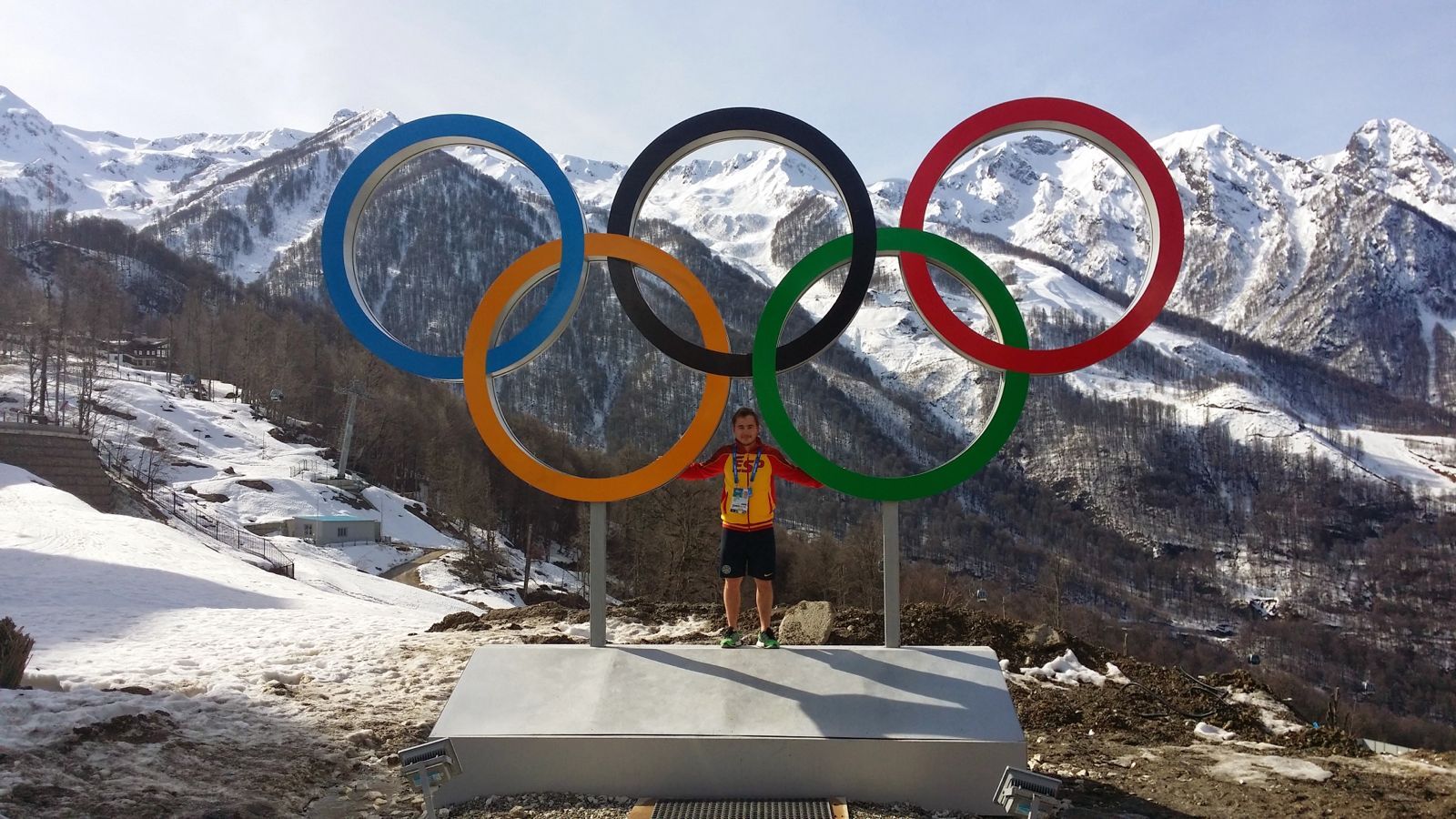 Pol Carreras en els Jocs Olímpics de Sotxí 2014. FOTO: Cedida