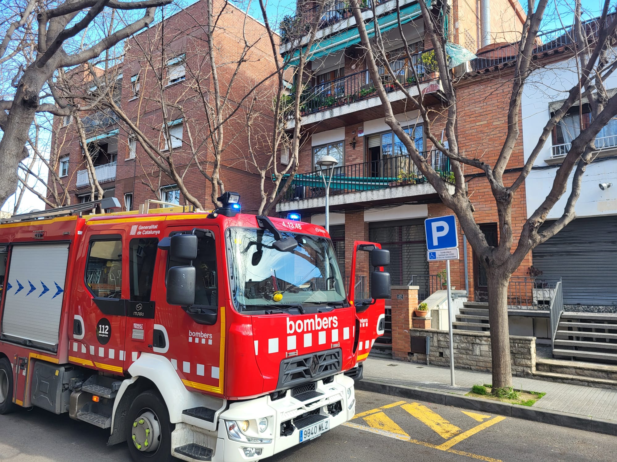 Bombers en una imatge d'arxiu a Sant Cugat