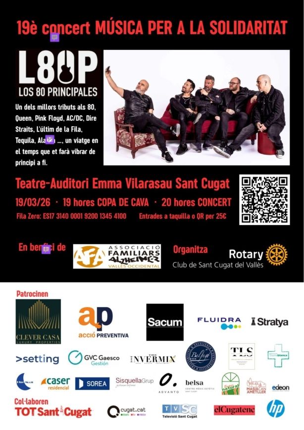 Cartell del 19è Concert de Música per a la Solidaritat del Rotary