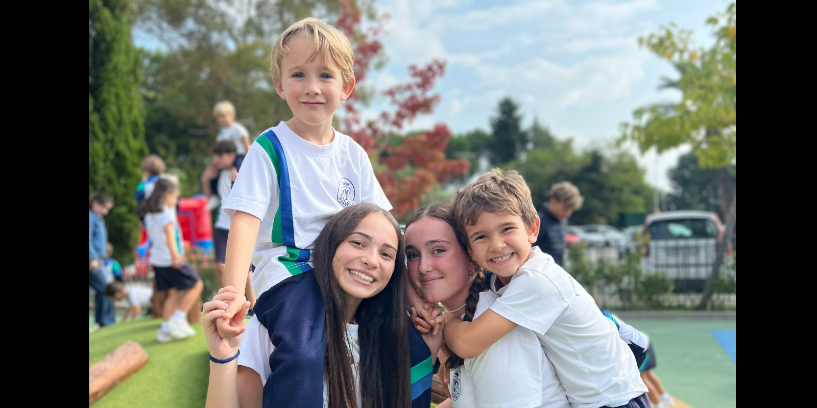 Alumnes de l'escola de Sant Cugat Pureza de María. FOTO: Cedida