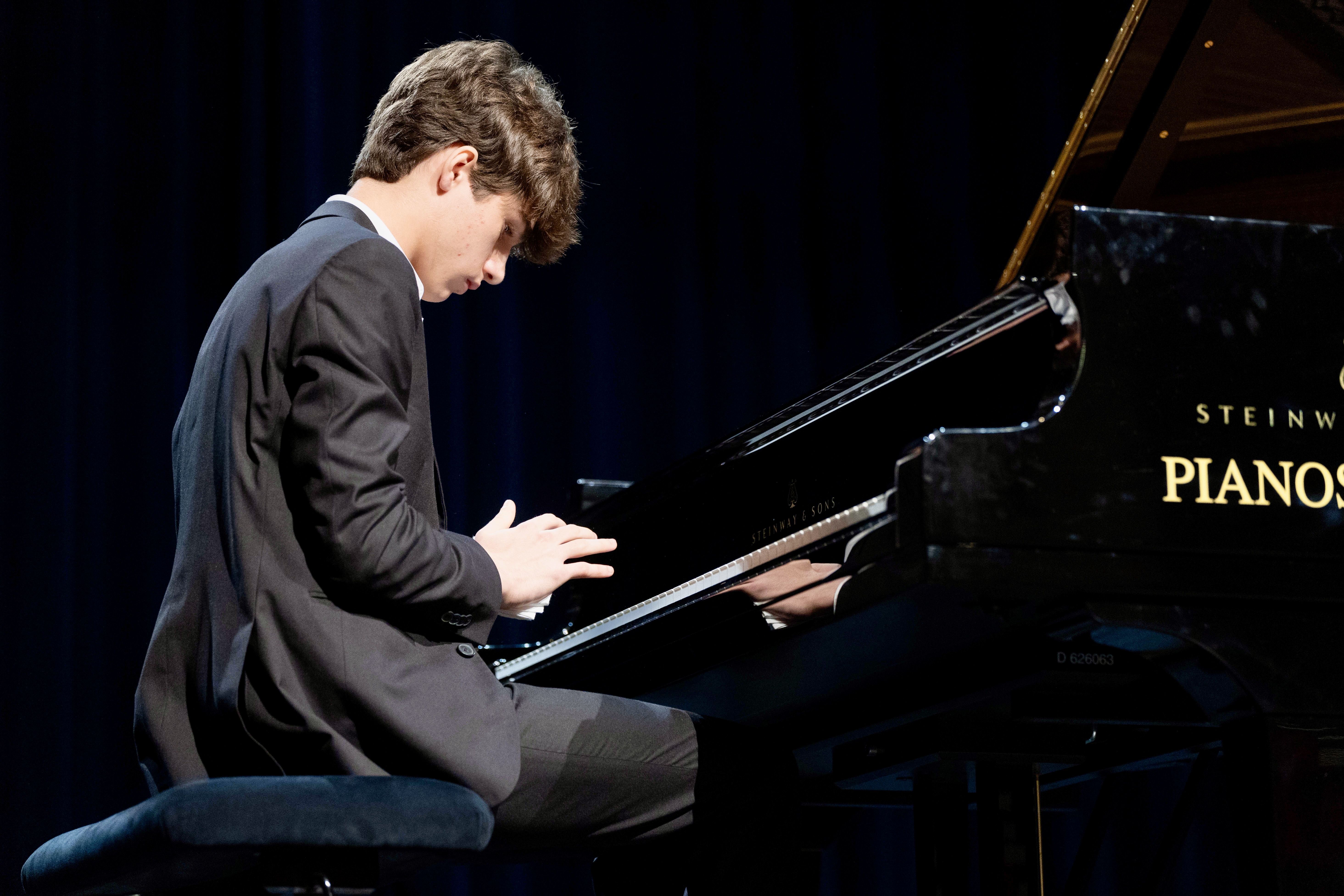 El pianista santcugatenc Daniel Bertomeu en un concert. FOTO:  William Sunfor