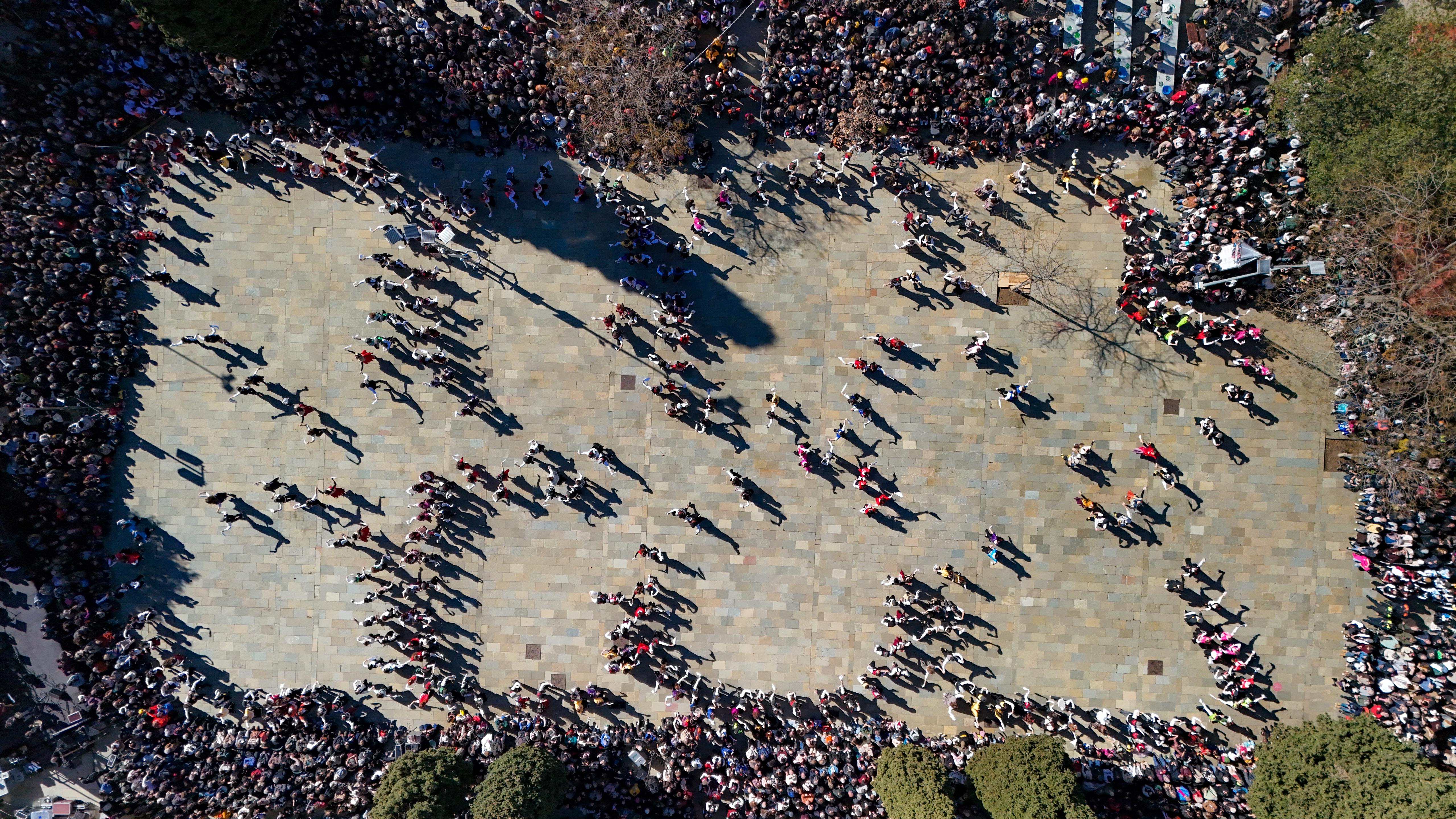 Ball de Gitanes de Carnaval de Sant Cugat a vista de dron FOTO: Jaume Benet (TOT Sant Cugat)