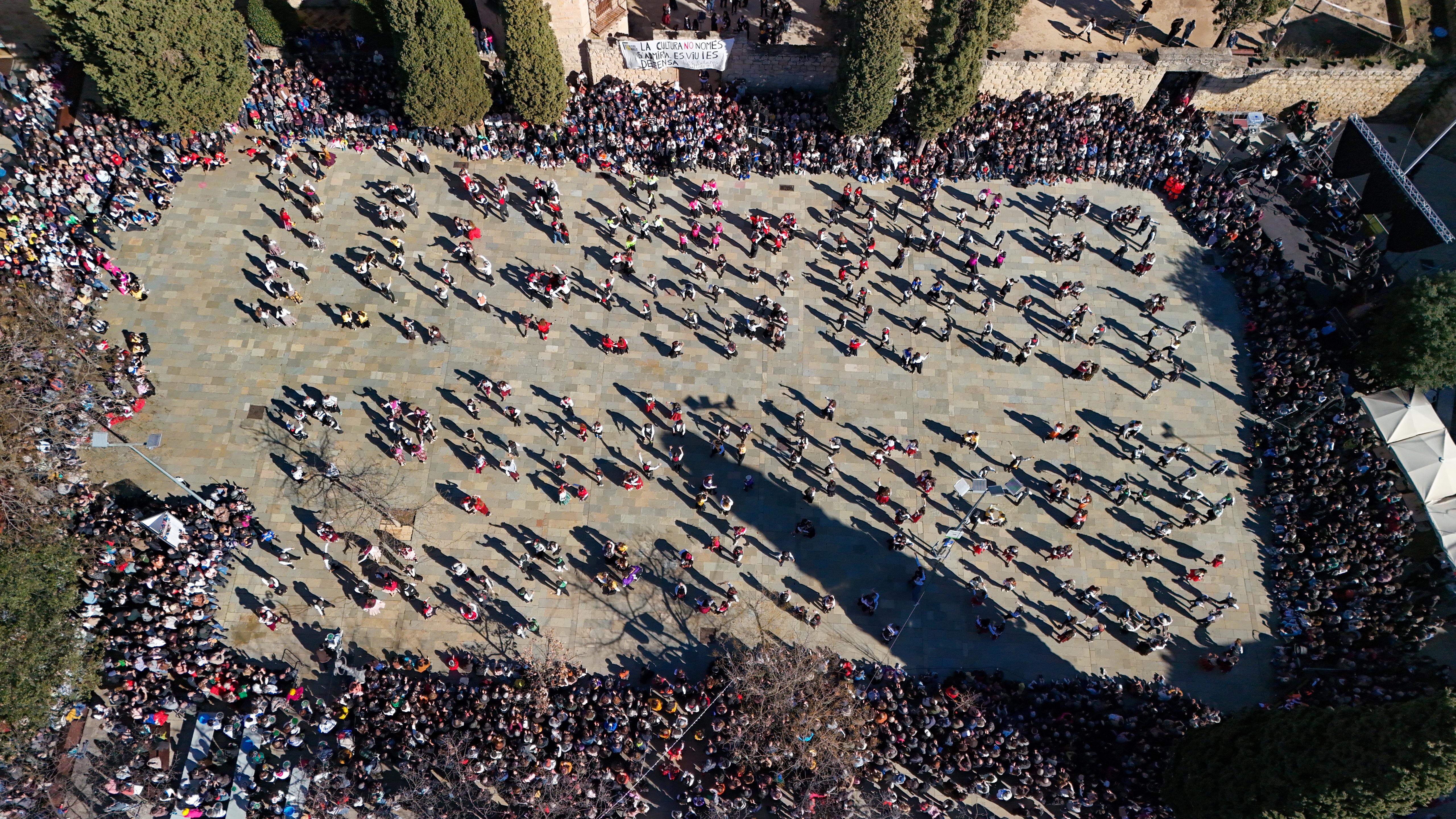 Ball de Gitanes de Carnaval de Sant Cugat a vista de dron FOTO: Jaume Benet (TOT Sant Cugat)