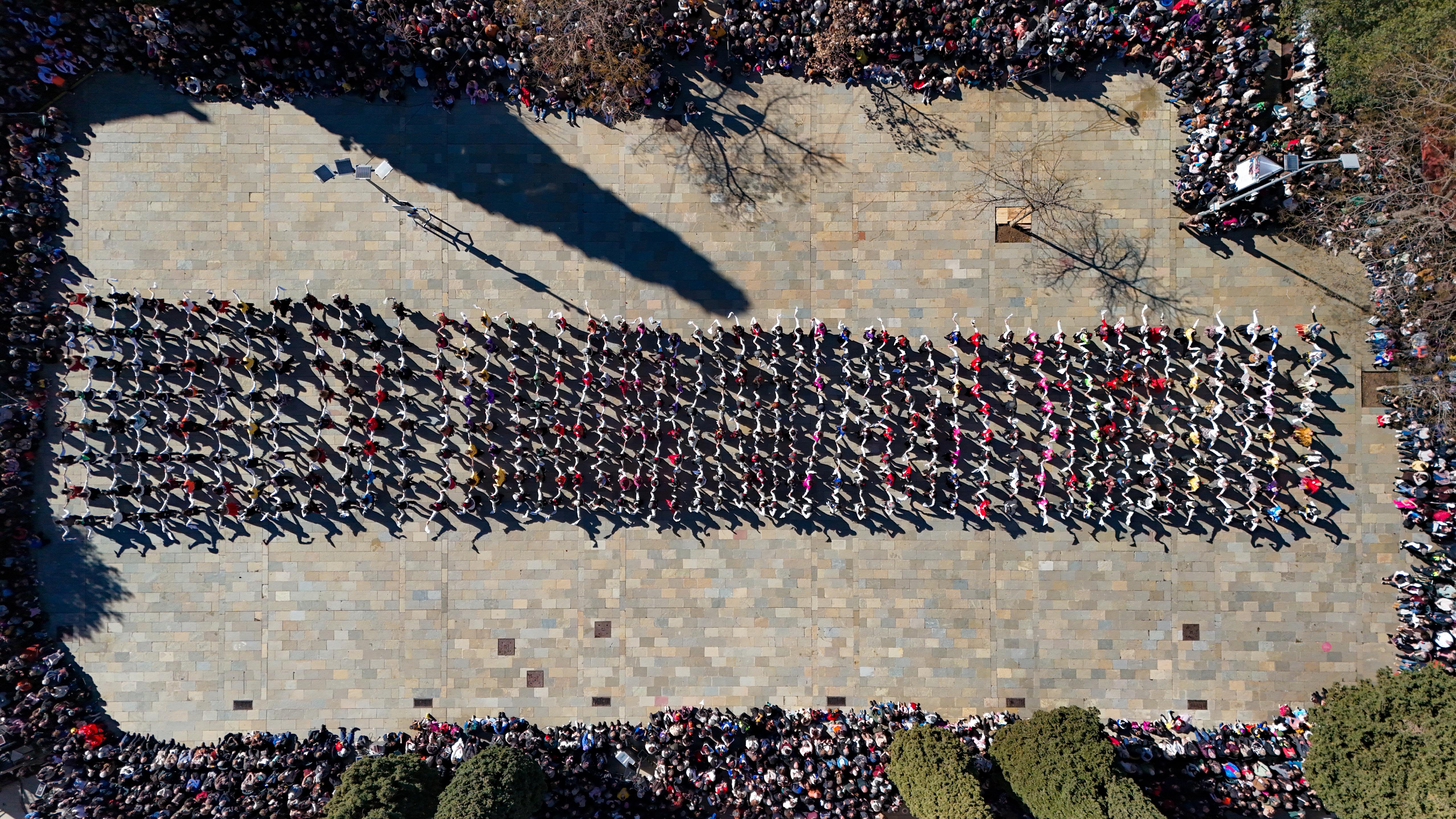 Ball de Gitanes de Carnaval de Sant Cugat a vista de dron FOTO: Jaume Benet (TOT Sant Cugat)