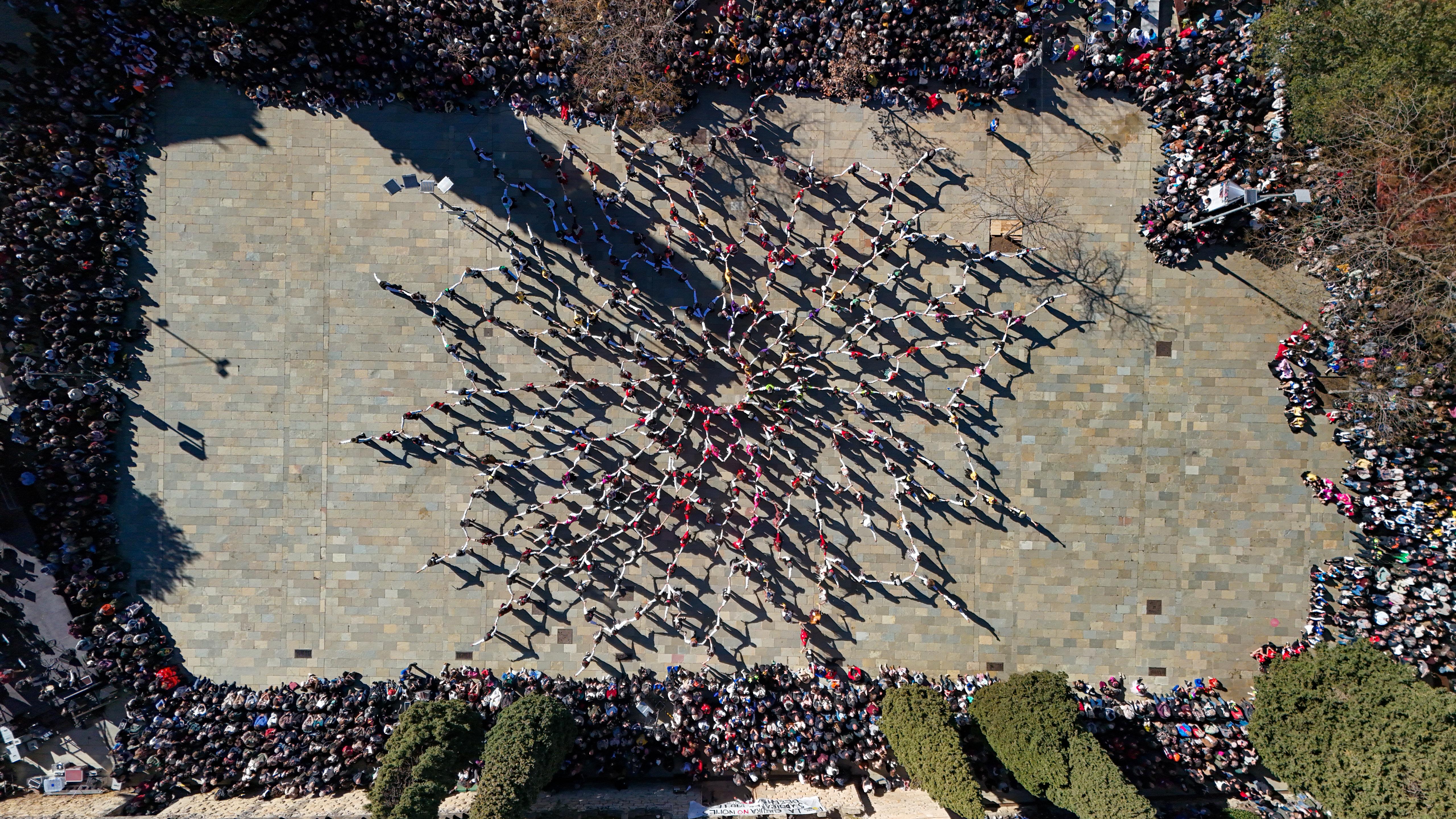 Ball de Gitanes de Carnaval de Sant Cugat a vista de dron FOTO: Jaume Benet (TOT Sant Cugat)