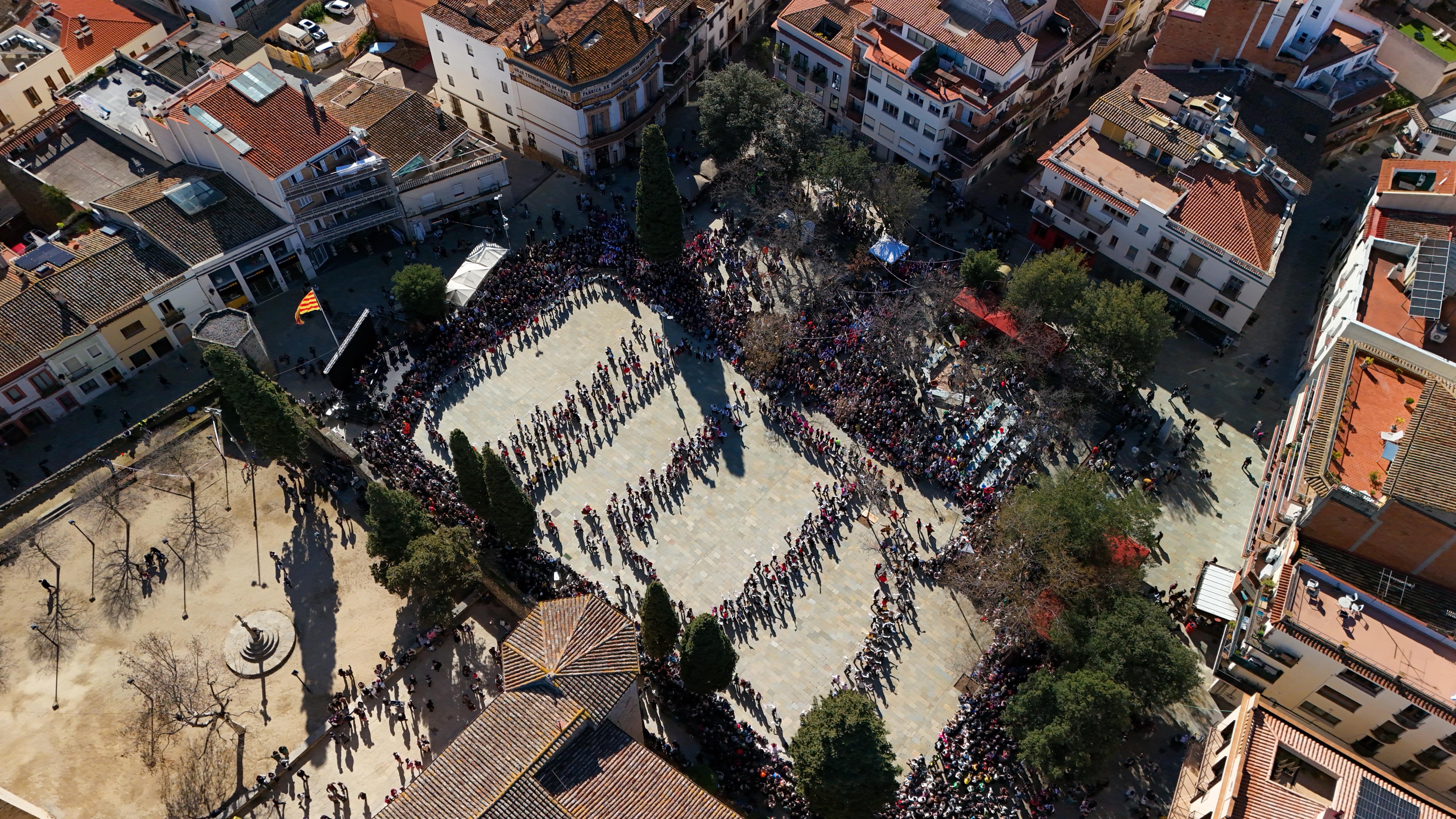 Ball de Gitanes de Carnaval de Sant Cugat a vista de dron FOTO: Jaume Benet (TOT Sant Cugat)