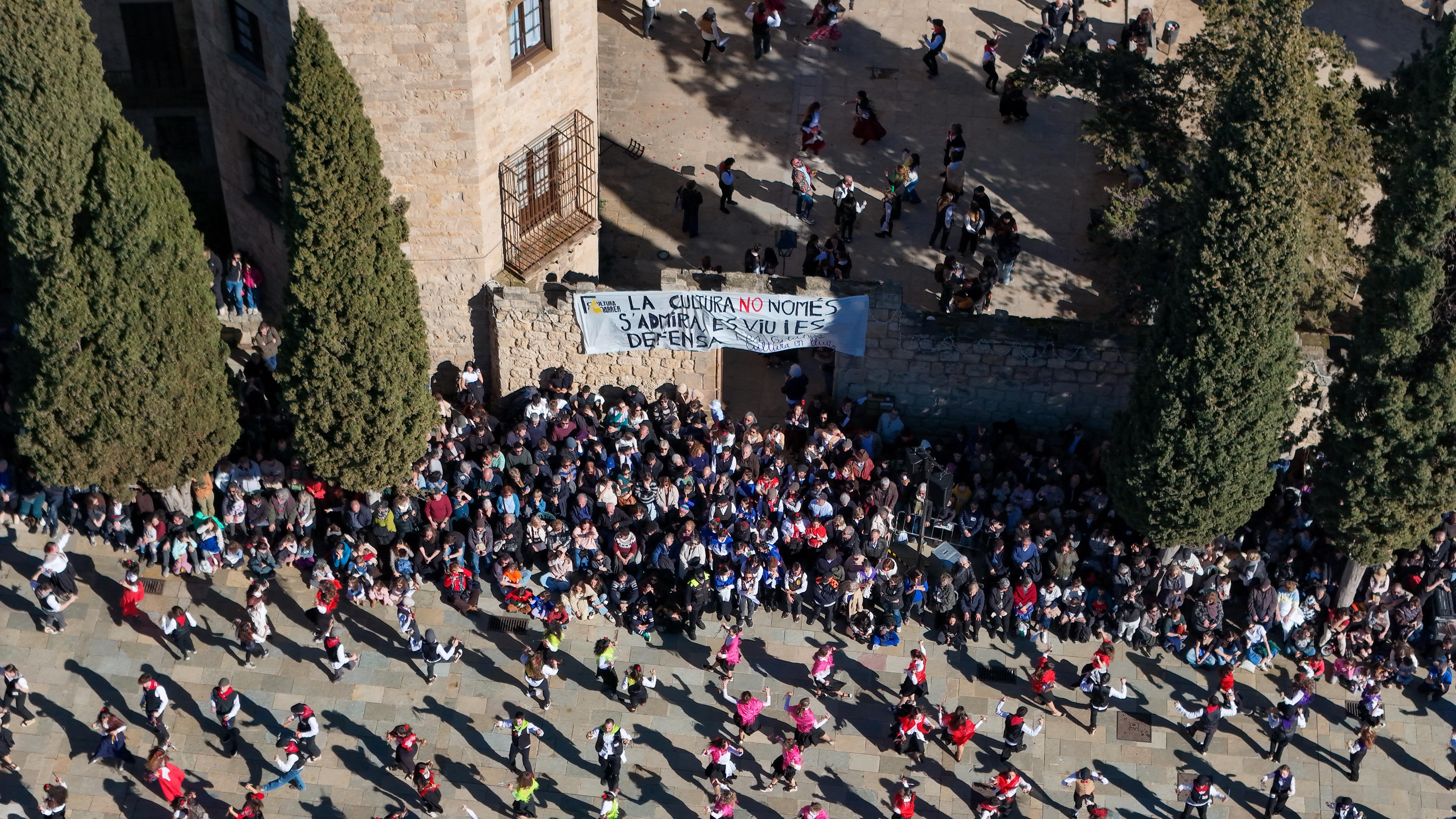Ball de Gitanes de Carnaval de Sant Cugat a vista de dron FOTO: Jaume Benet (TOT Sant Cugat)