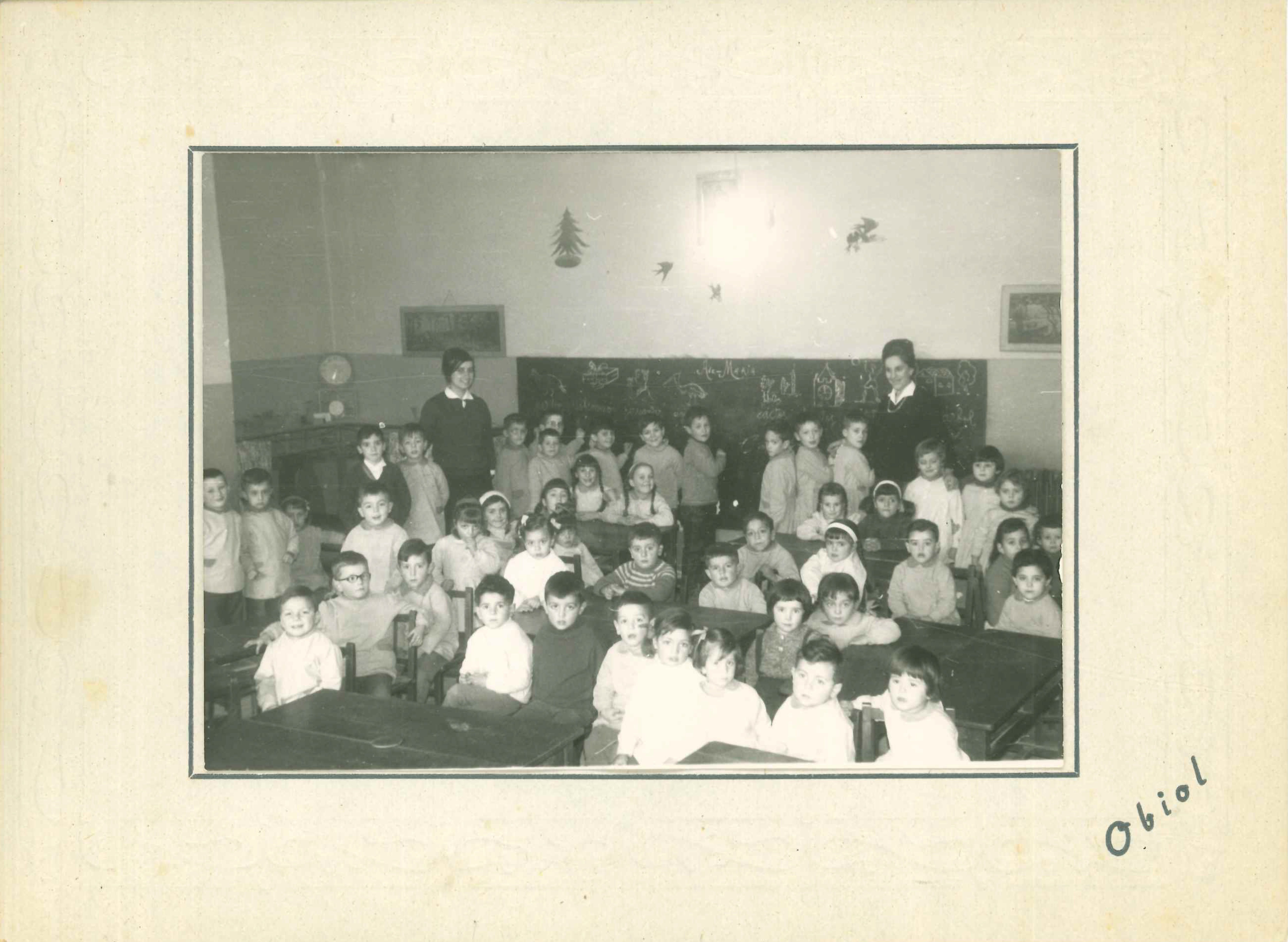 "Els caganers", la llar d’infants Parvulari Ave Maria. FOTO: Cedida (Col·lecció Dolors Gabernet)