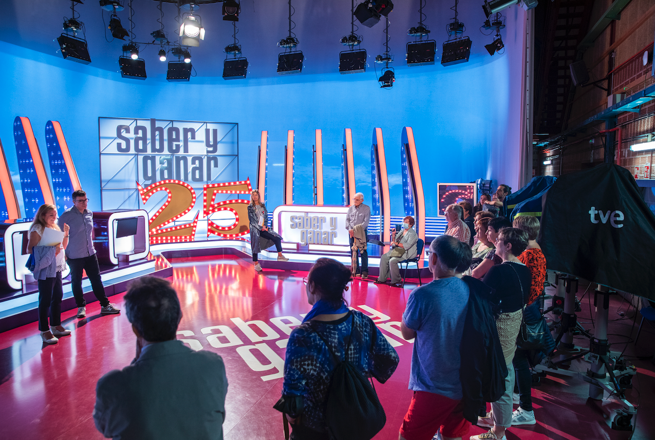 Una de les visites als estudis de RTVE FOTO: Mané Espinosa