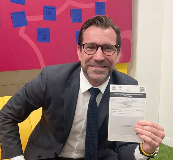 Marc Ciria, un dels precandidats a la presidència del FC Barcelona. FOTO: @marcciria42