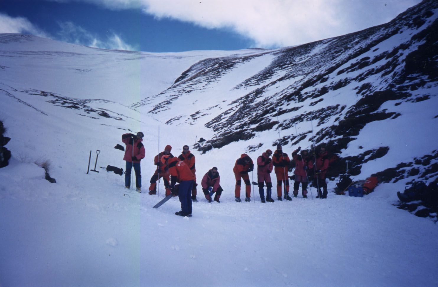 Un moment del rescat al Balandrau. FOTO. Bombers