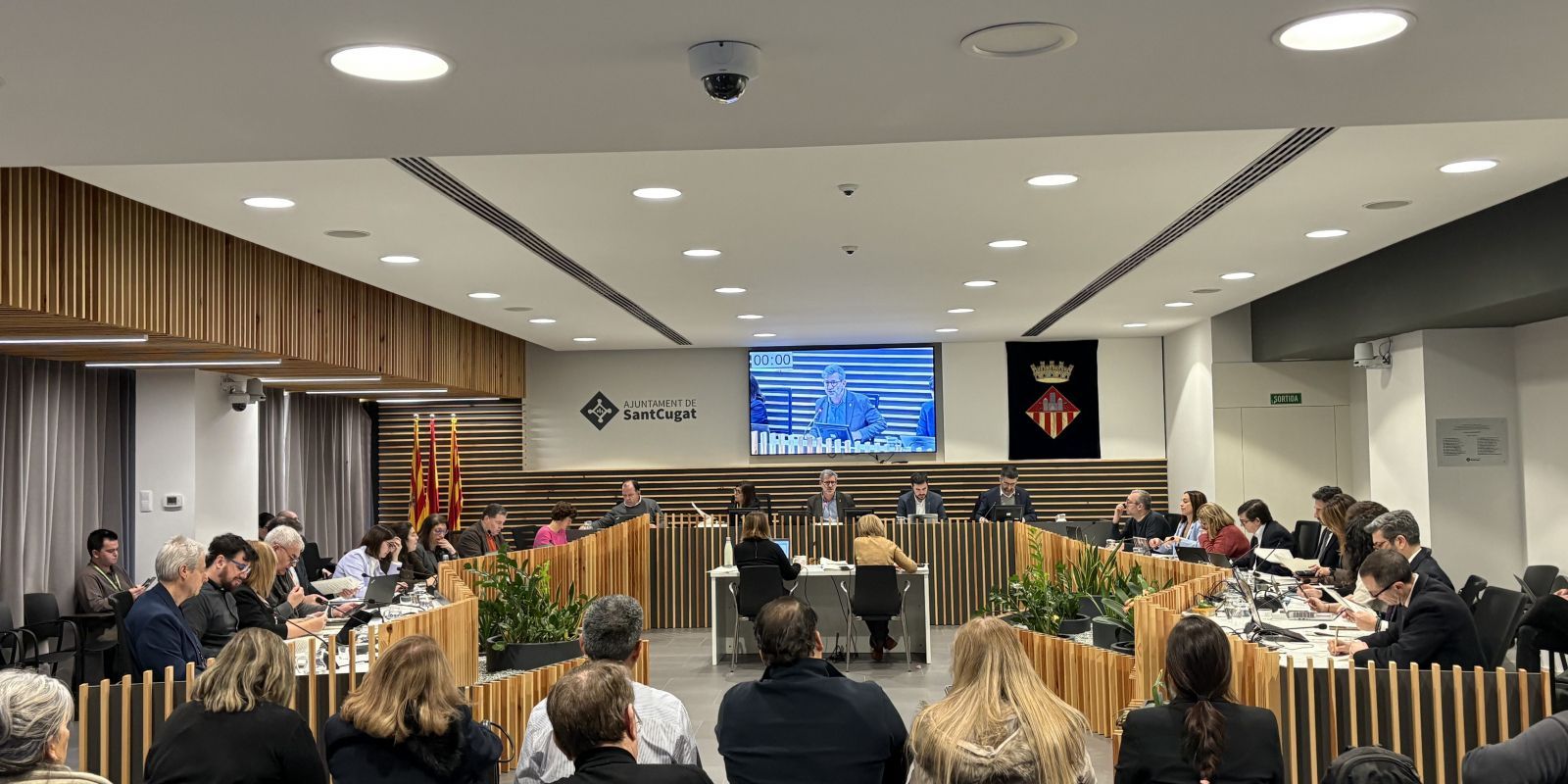 El ple municipal de Sant Cugat. FOTO: TOT Sant Cugat