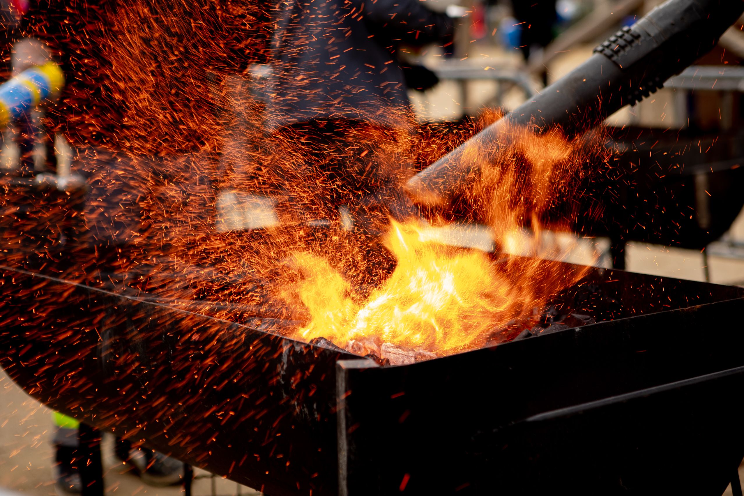 Graellades a la plaça de Barcelona  FOTO: Joana Arribas (TOT Sant Cugat)