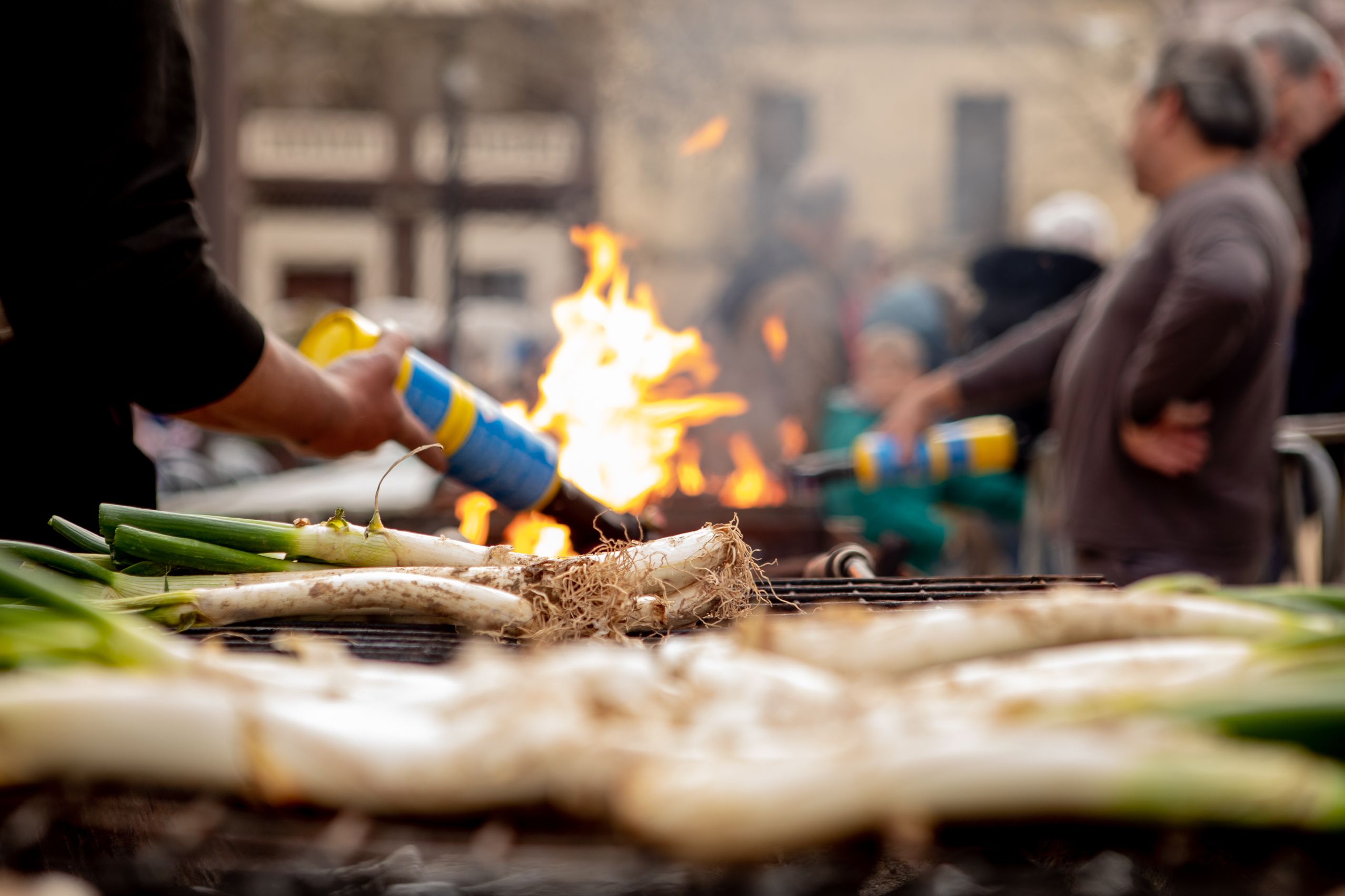 Graellades a la plaça de Barcelona  FOTO: Joana Arribas (TOT Sant Cugat)