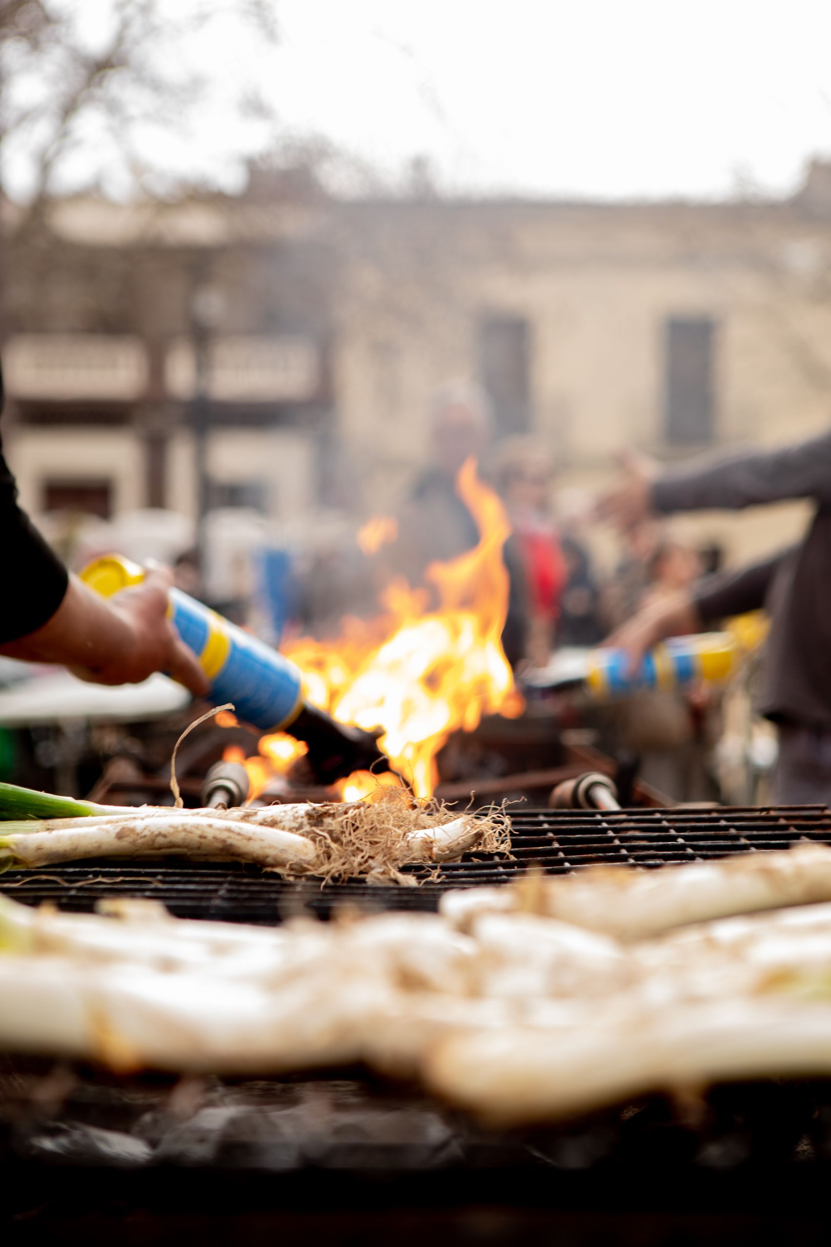Graellades a la plaça de Barcelona  FOTO: Joana Arribas (TOT Sant Cugat)
