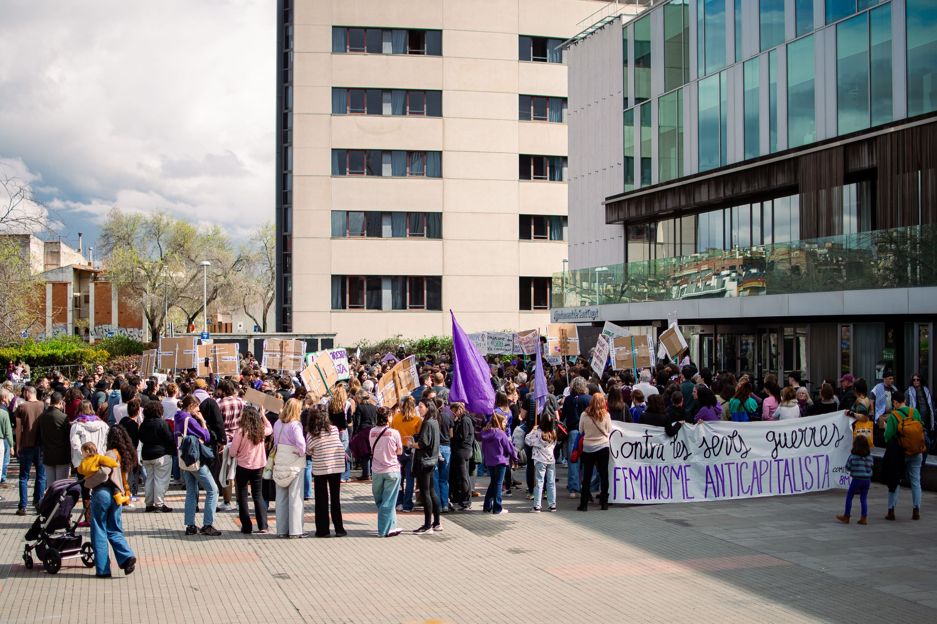 Manifestació 8M Sant Cugat 2026. FOTOS: Pol Rodríguez