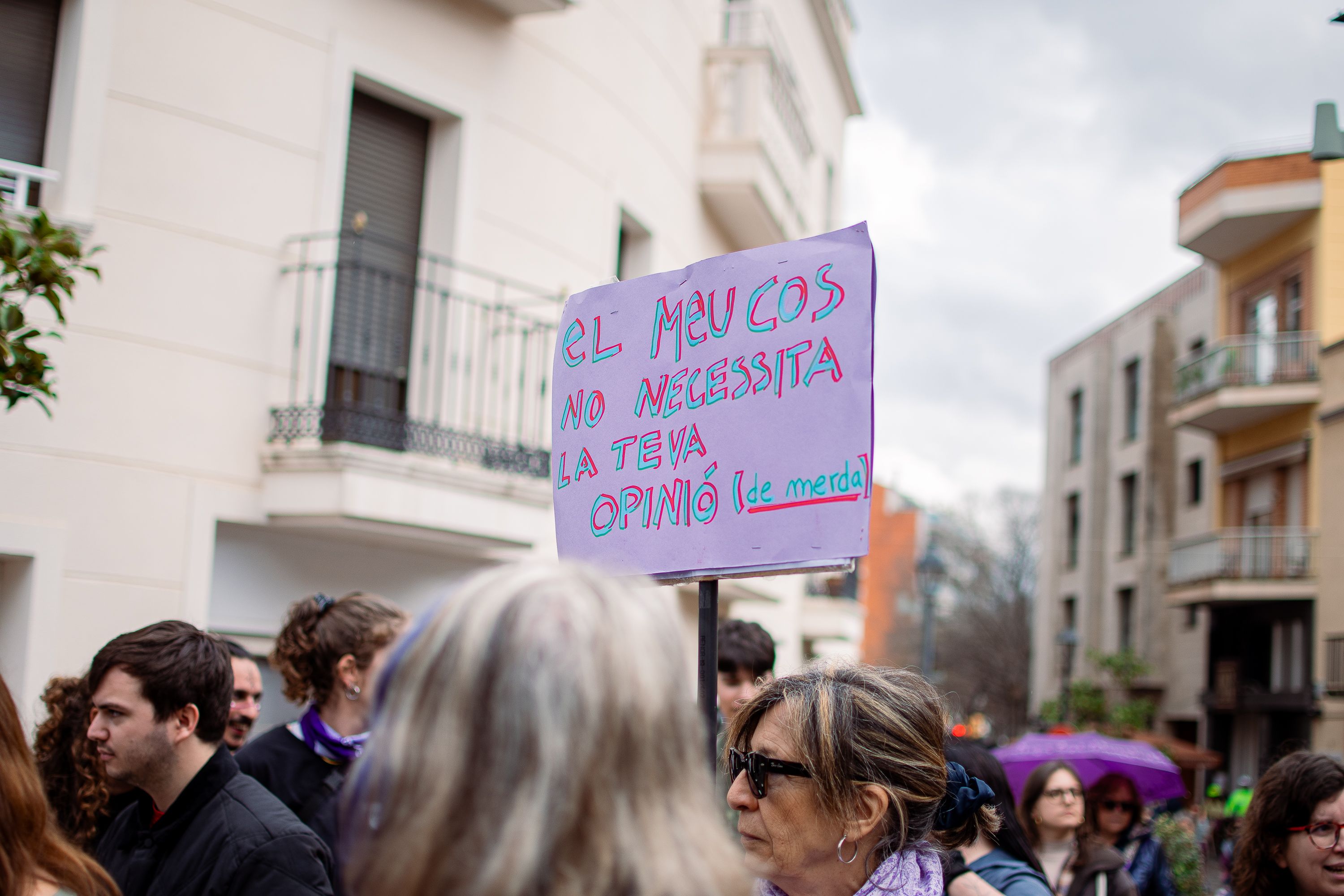 Manifestació 8M Sant Cugat 2026. FOTOS: Pol Rodríguez