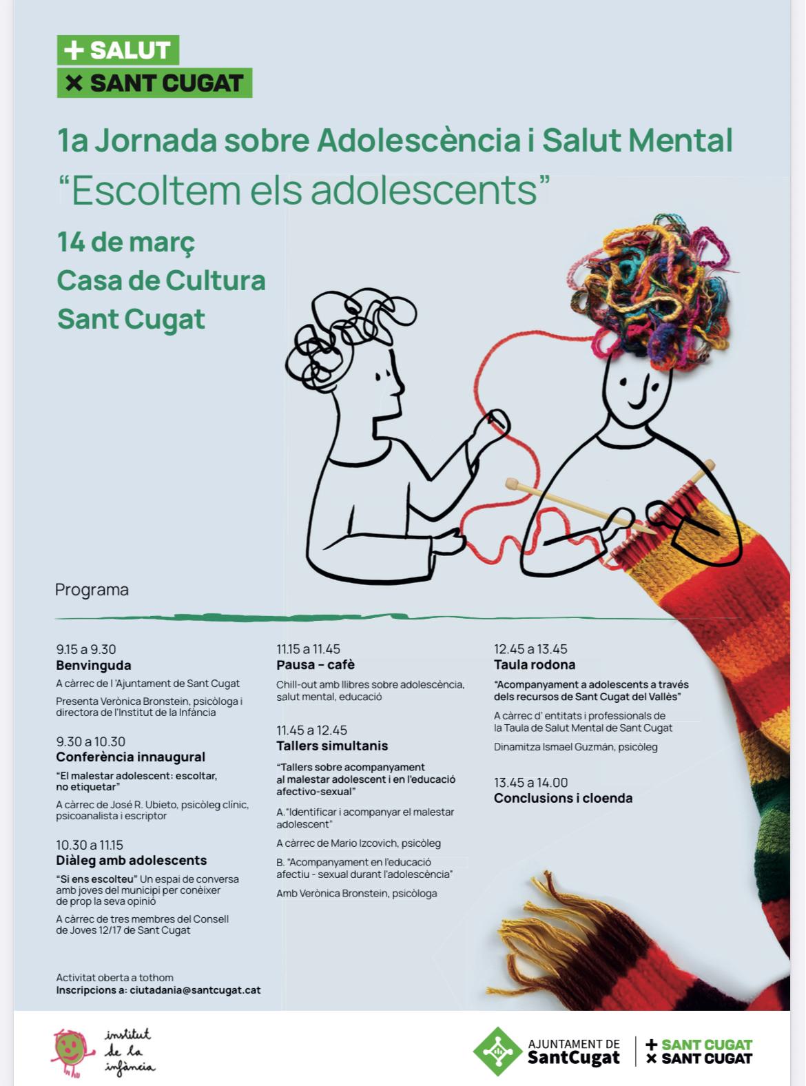 Arriba la Primera Jornada sobre Adolescència i Salut Mental a Sant Cugat FOTO: Ajuntament