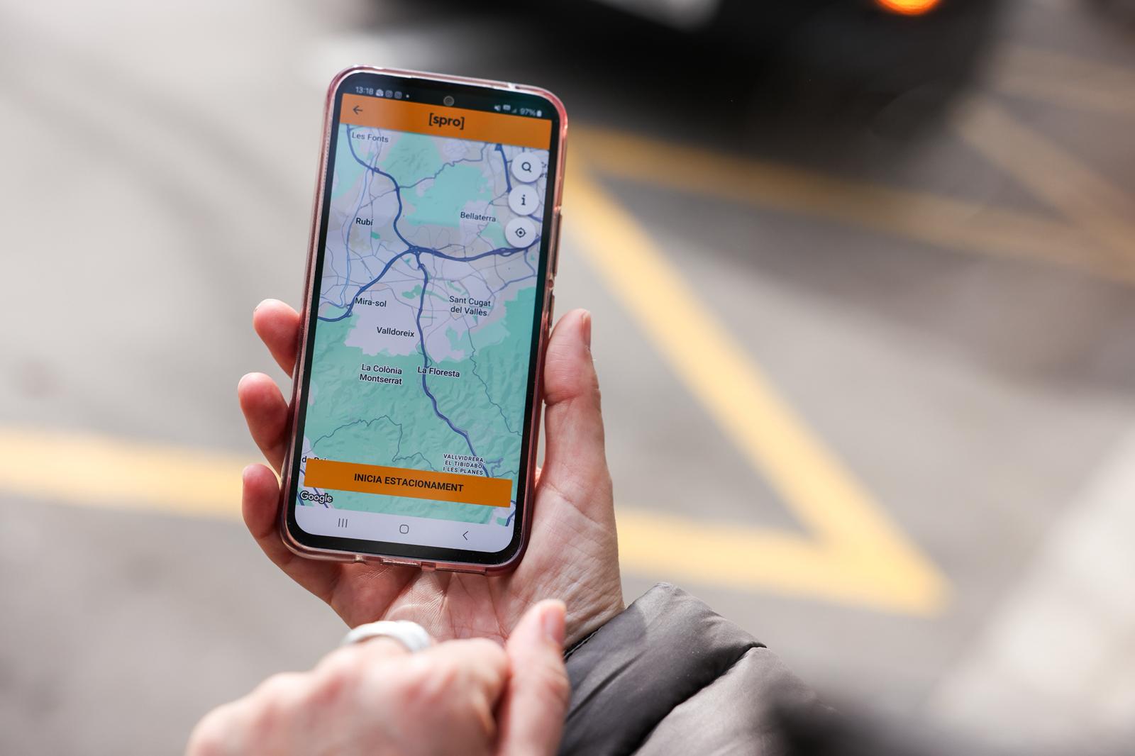 Aplicació SPRO, ara disponible a Sant Cugat. FOTO: Ajuntament