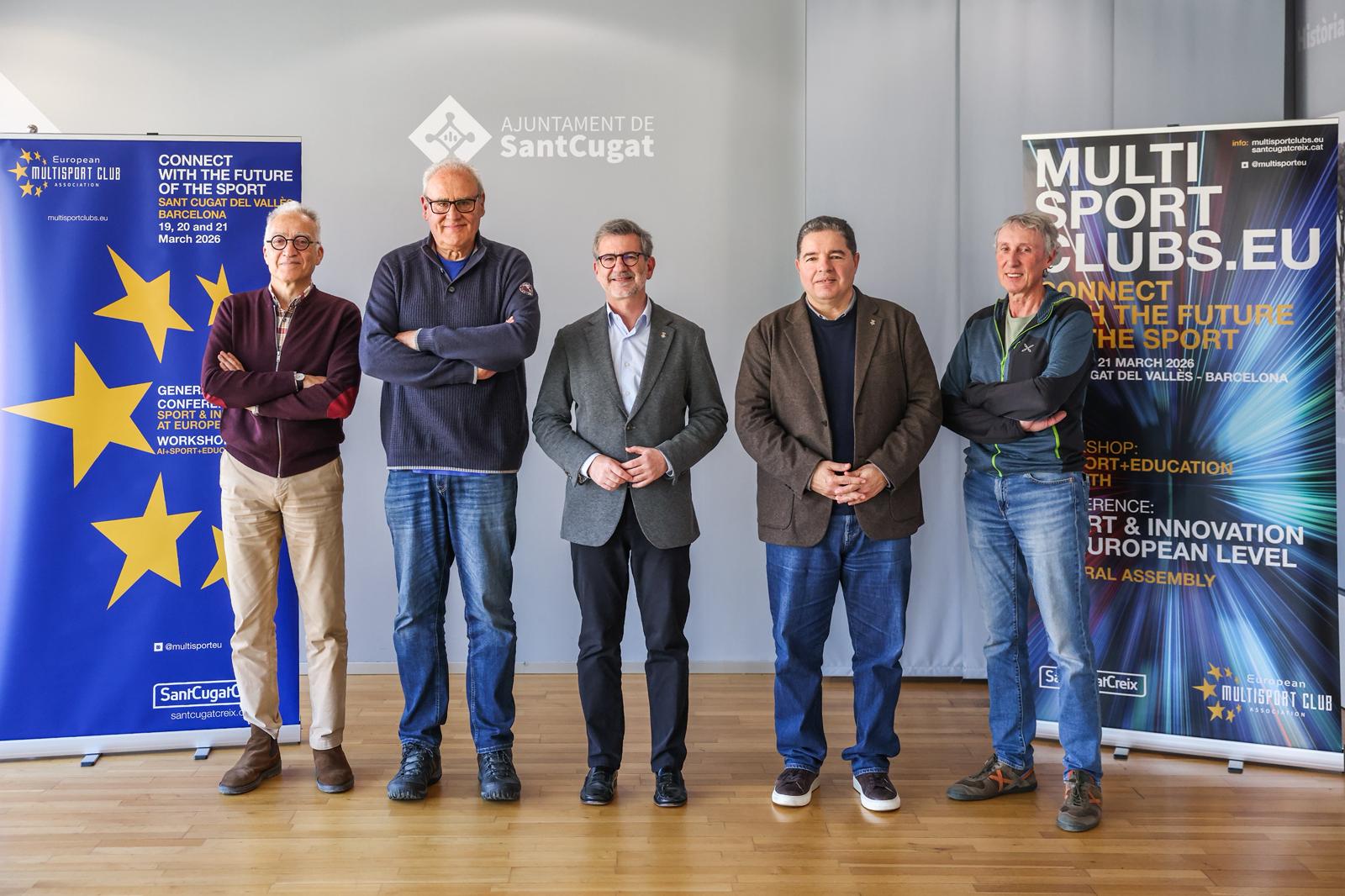 Presentació de l'assemblea de l'European Multisport Club Association. FOTO: Ajuntament.
