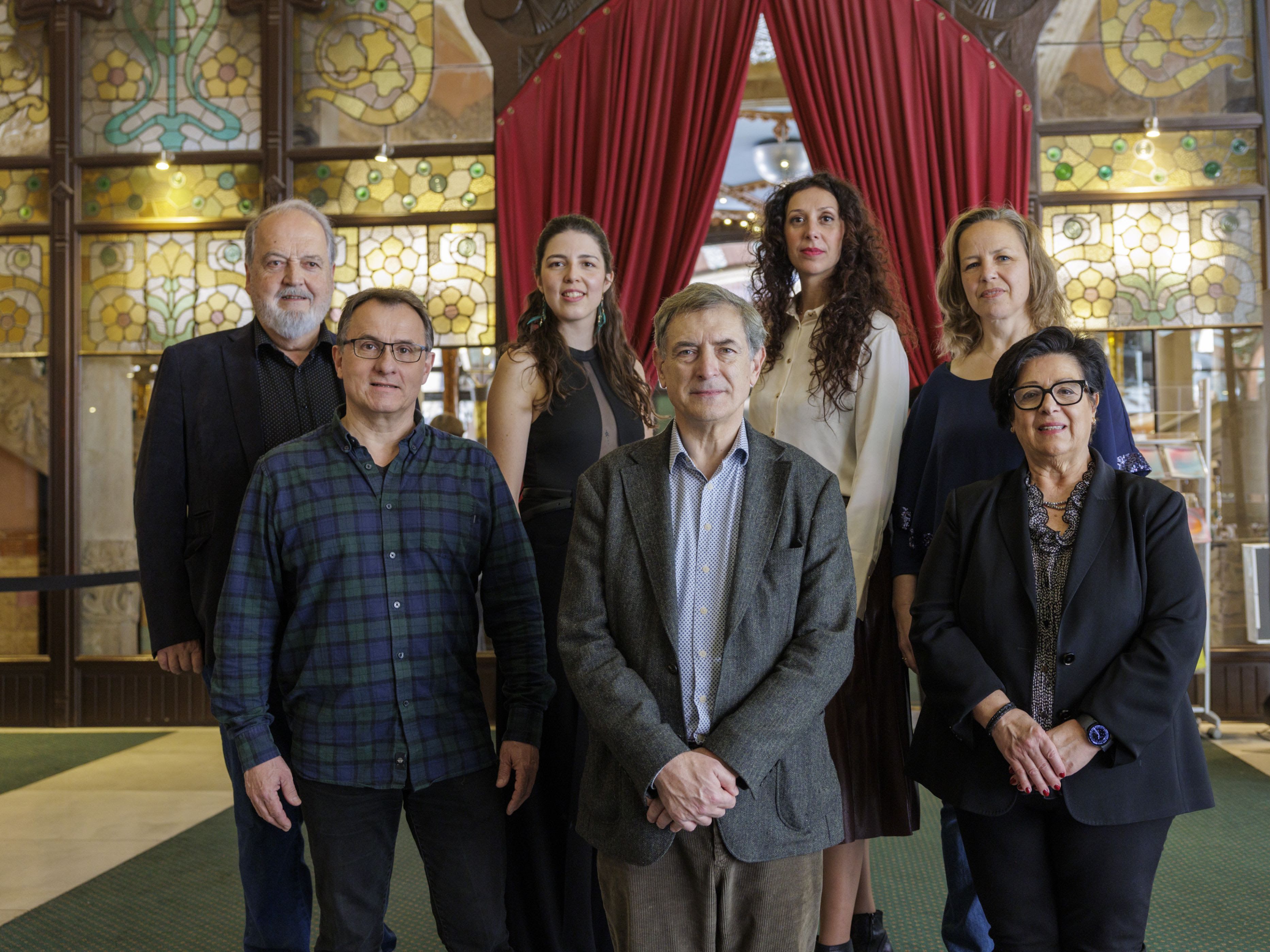 Foto de família dels impulsors i solistes del concert. FOTO: Cedida