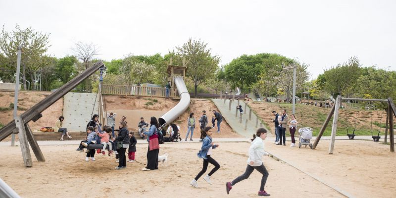 El Parc infantil del Turó de Can Mates. FOTO: Bernat Millet (TOT Sant Cugat)
