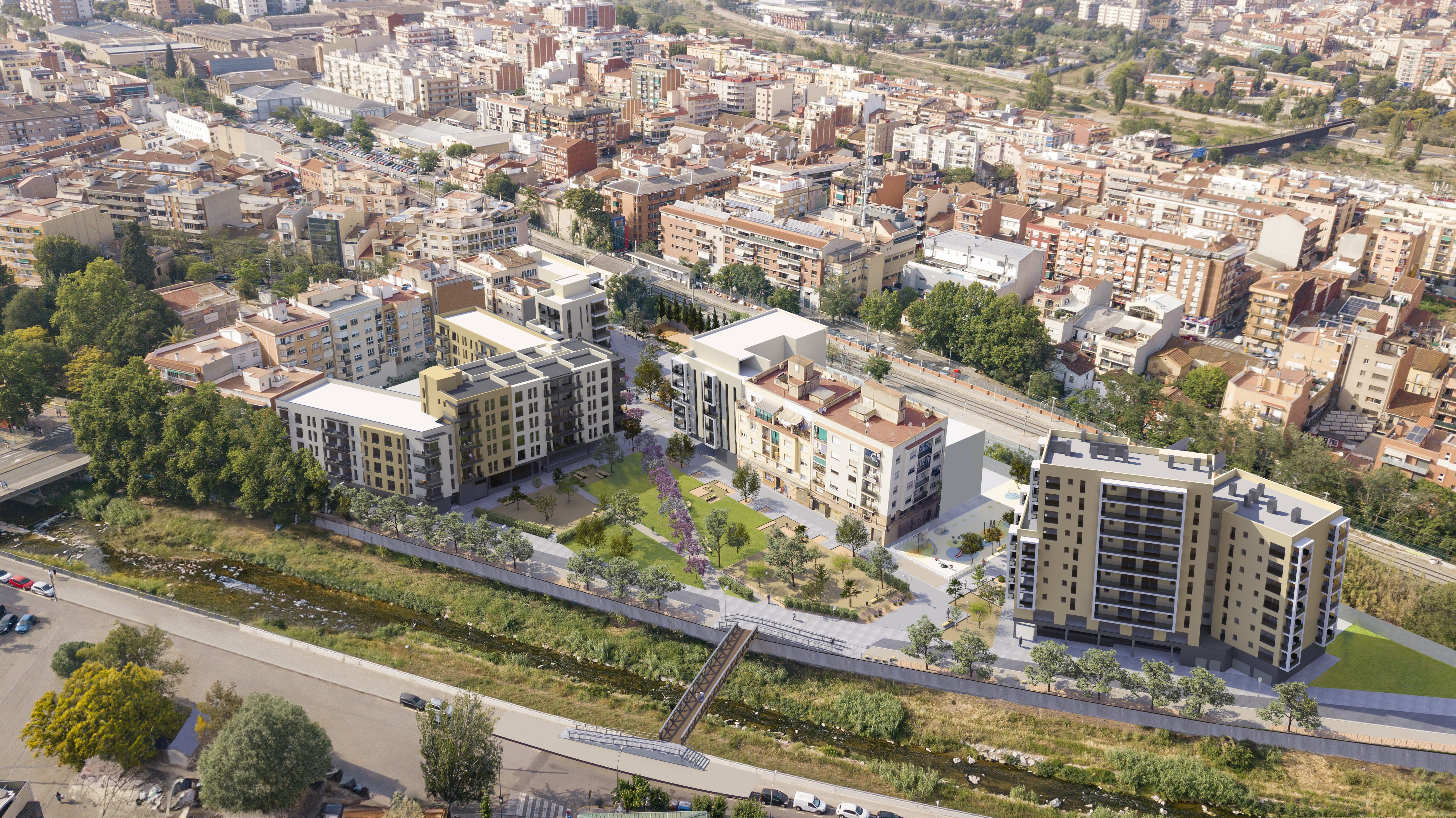 Render del projecte urbanístic de Cerdanyola Centre. FOTO: Cedida