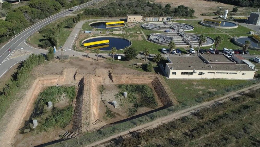 Depuradora de Cambrils i les basses del projecte LIFE REMAR. FOTO: Cedida
