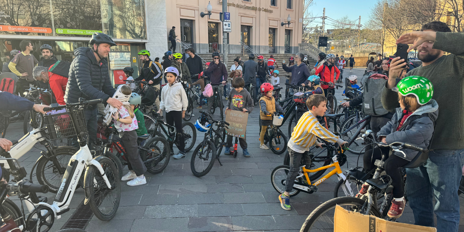 Pedalada reivindicativa. FOTO: TOT Sant Cugat