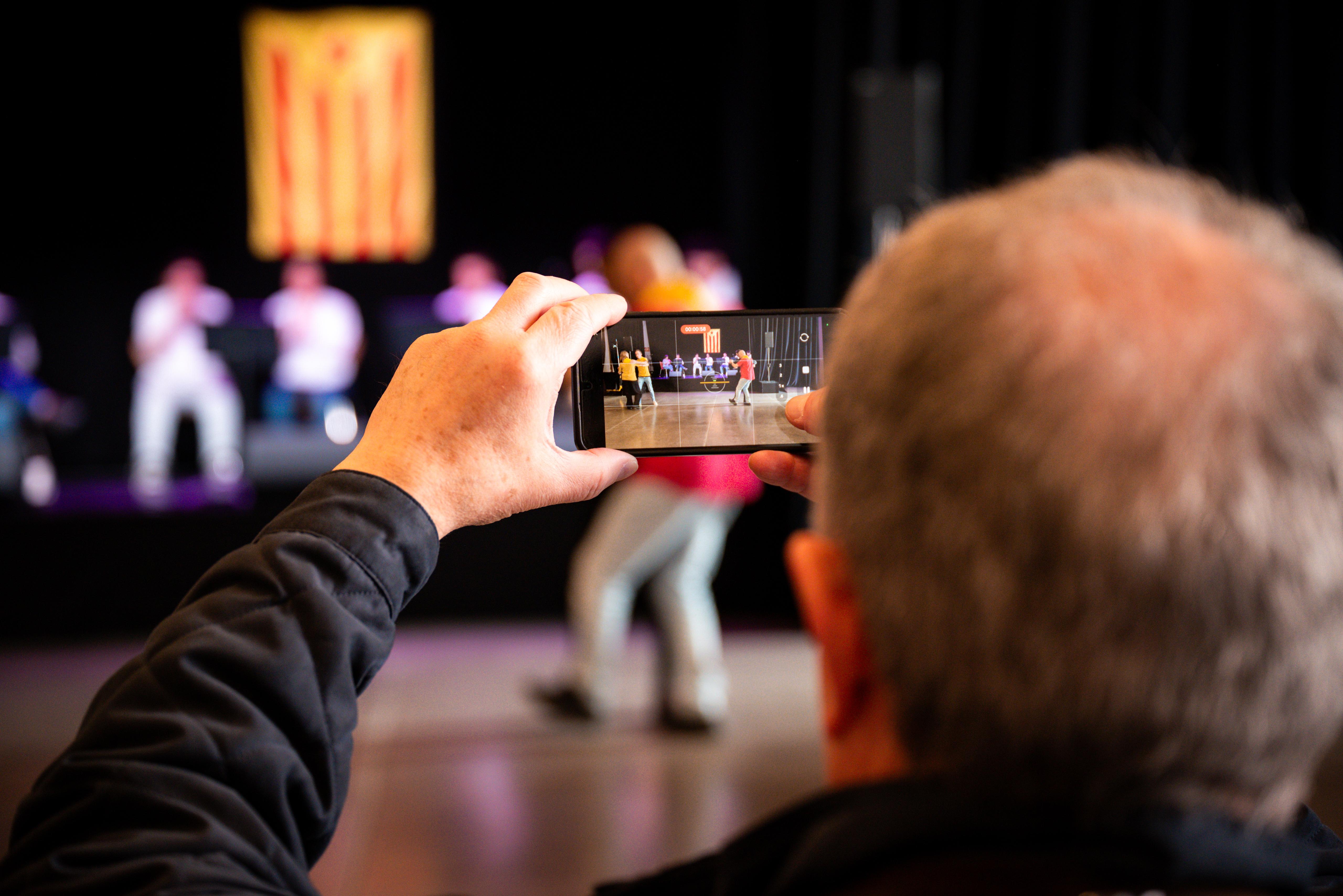 Ball amb els grallers de l'Escola de Música Tradicional de Sant Cugat. FOTO: Ajuntament