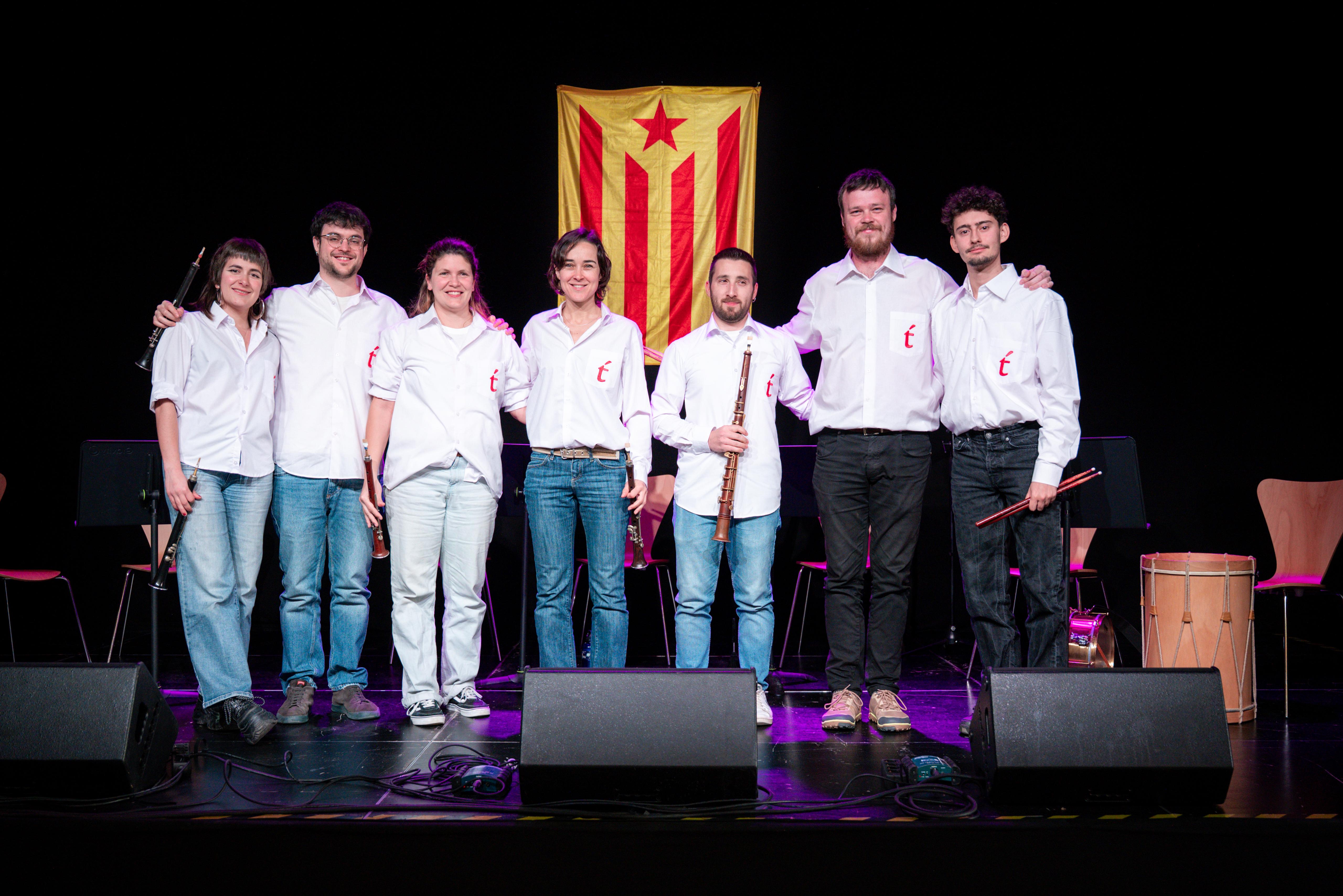 Ball amb els grallers de l'Escola de Música Tradicional de Sant Cugat. FOTO: Ajuntament