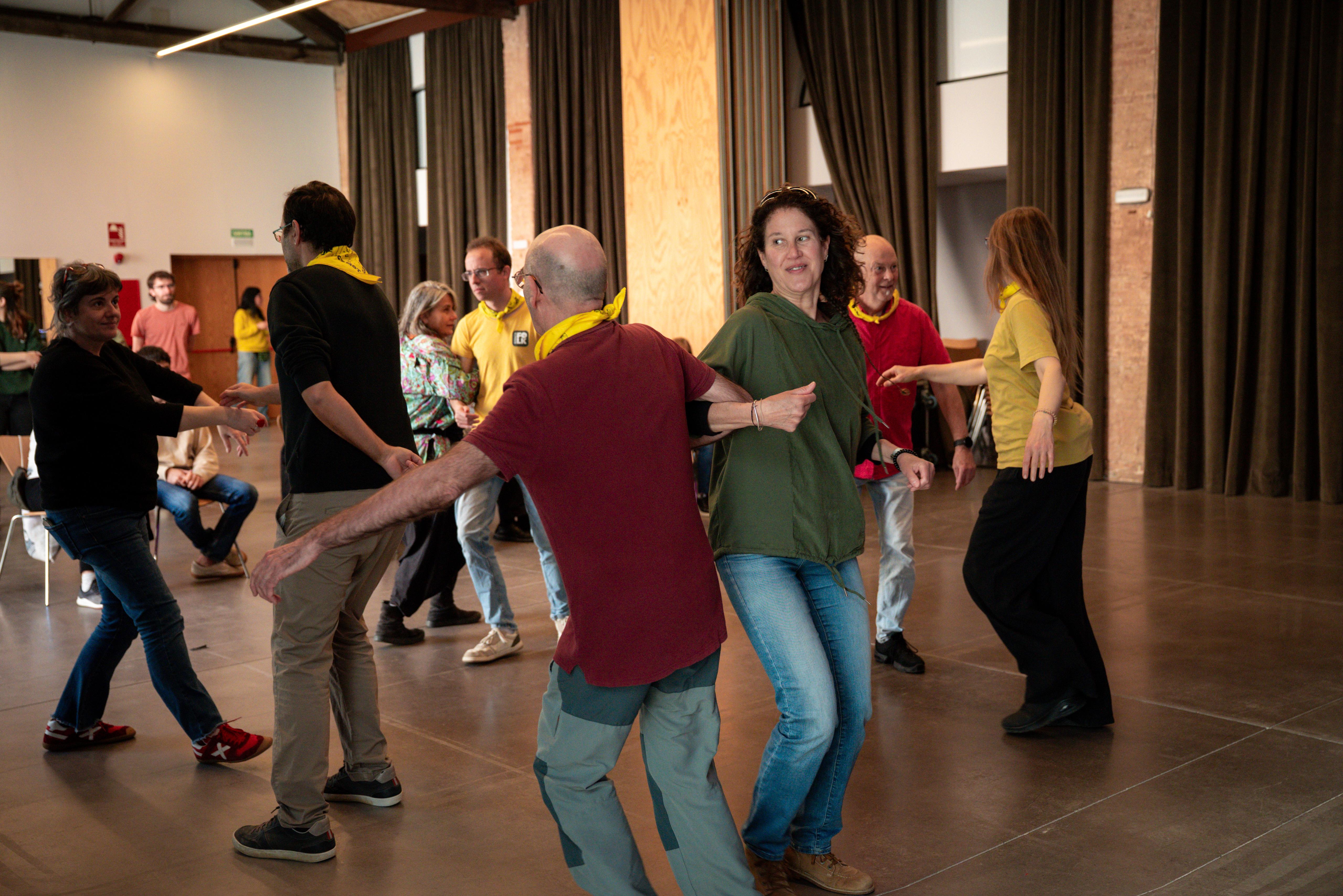 Ball amb els grallers de l'Escola de Música Tradicional de Sant Cugat. FOTO: Ajuntament