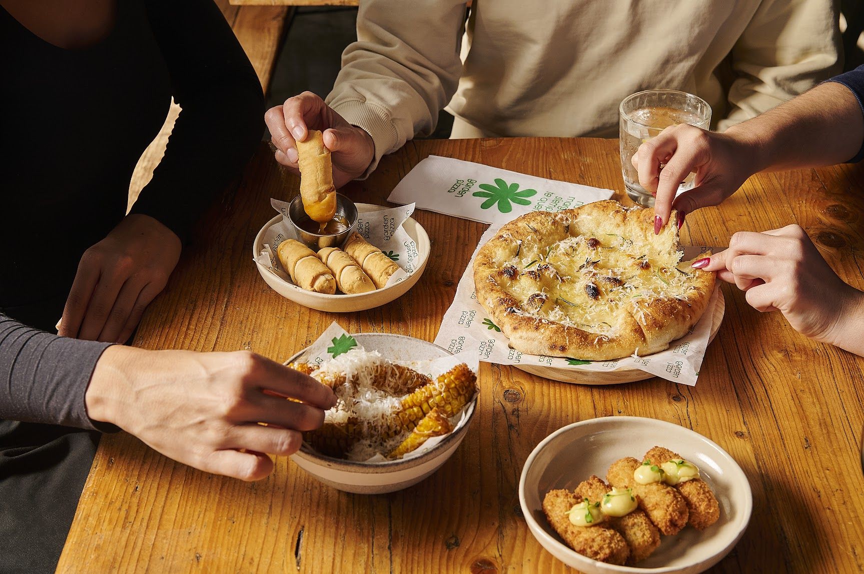 A Garden Pizza podràs viure una gran experiència amb entrants per compartir. FOTO: Cedida