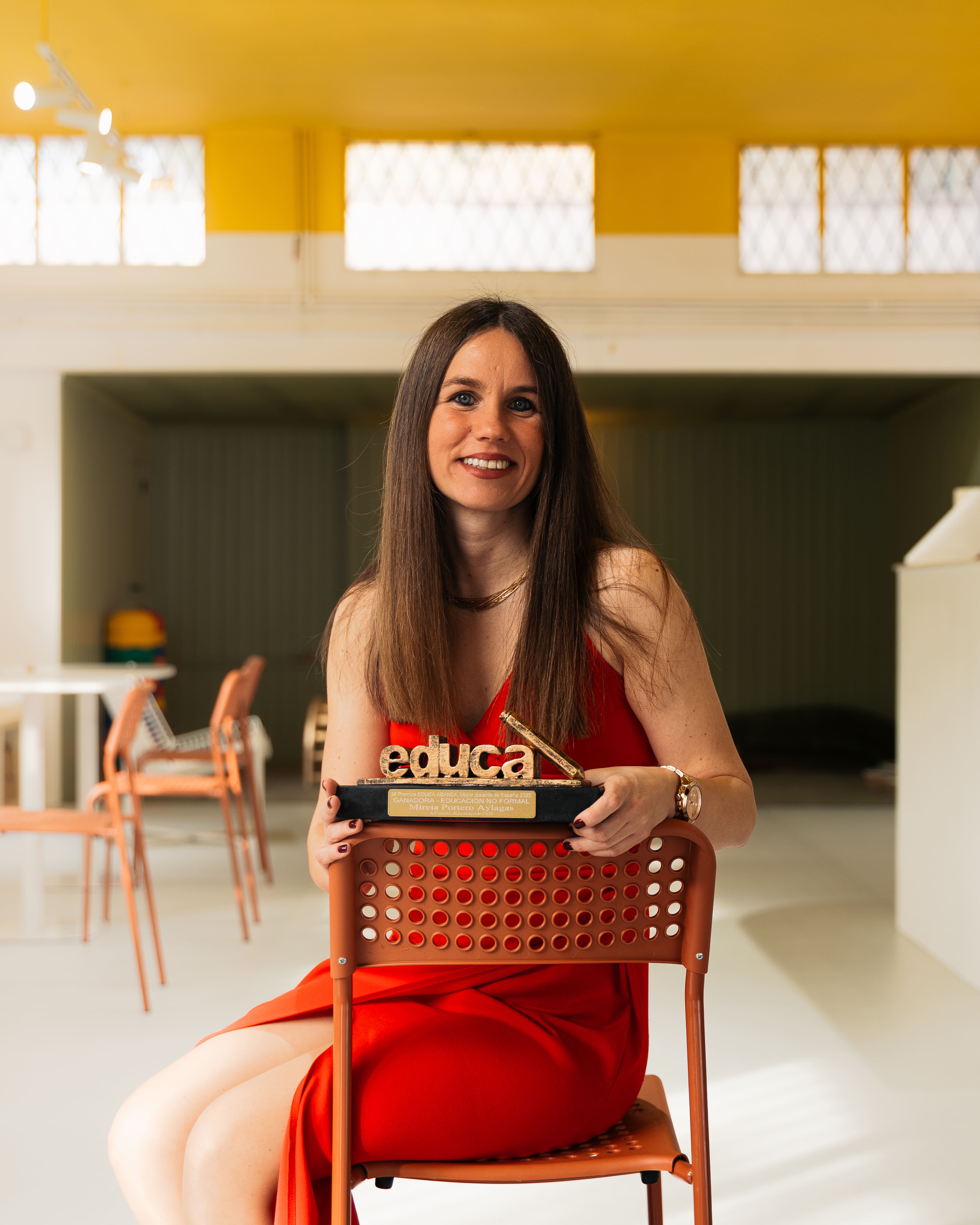 Mireia Portero, Millor Docent d’Espanya 2025 en Educació No Formal als Premis EDUCA ABANCA. FOTO: Cedida.