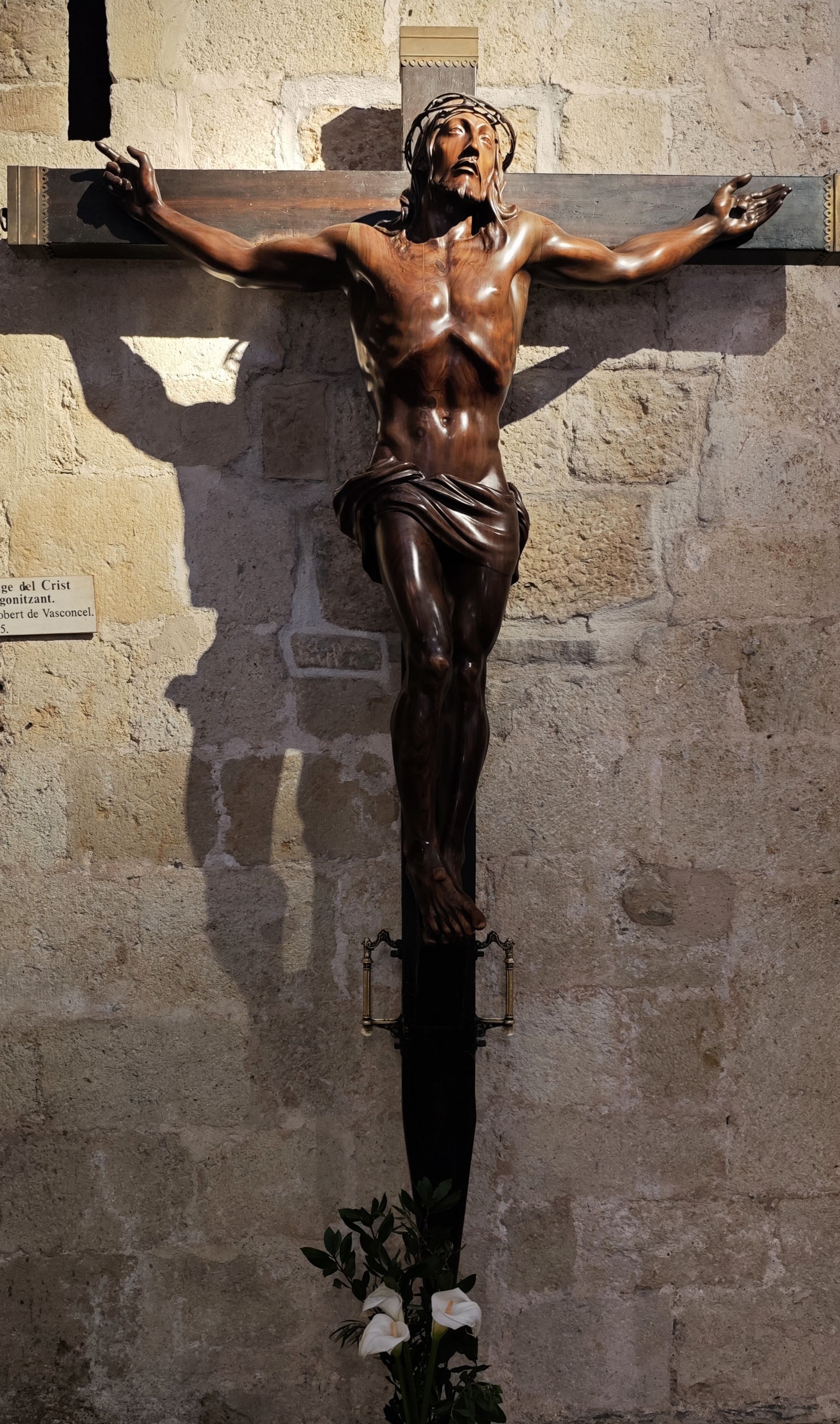 L'escultura del Sant Crist del Via Crucis. FOTO: Canals Galeria d'Art