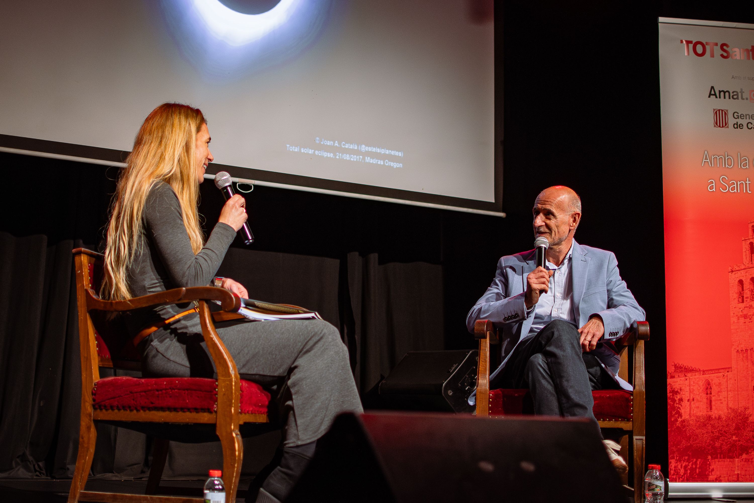 Presentació del llibre 'L'eclipsi del segle' de Joan Antón Català. FOTO: Pol Rodríguez (TOT Sant Cugat)