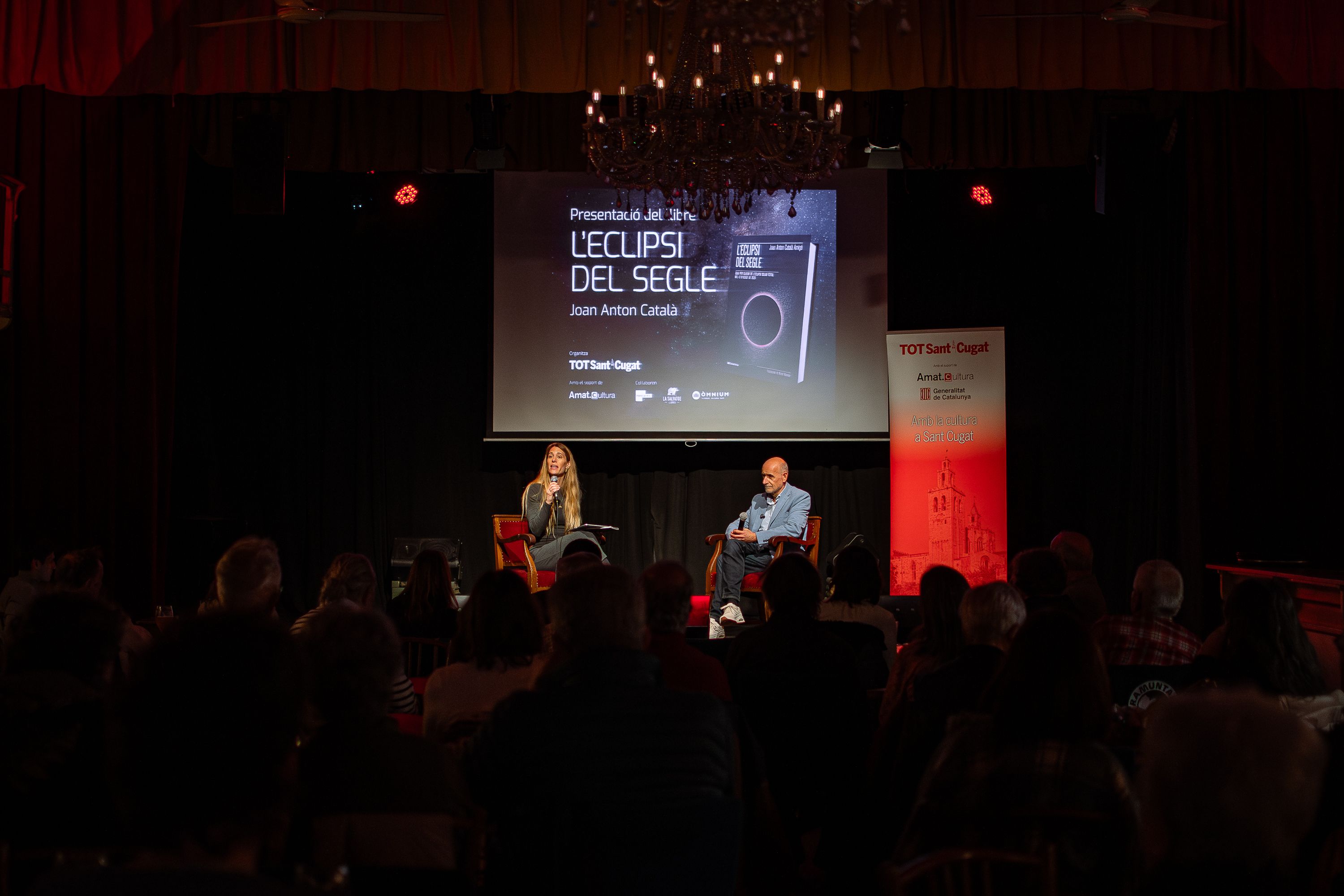 Presentació del llibre 'L'eclipsi del segle' de Joan Antón Català. FOTO: Pol Rodríguez (TOT Sant Cugat)