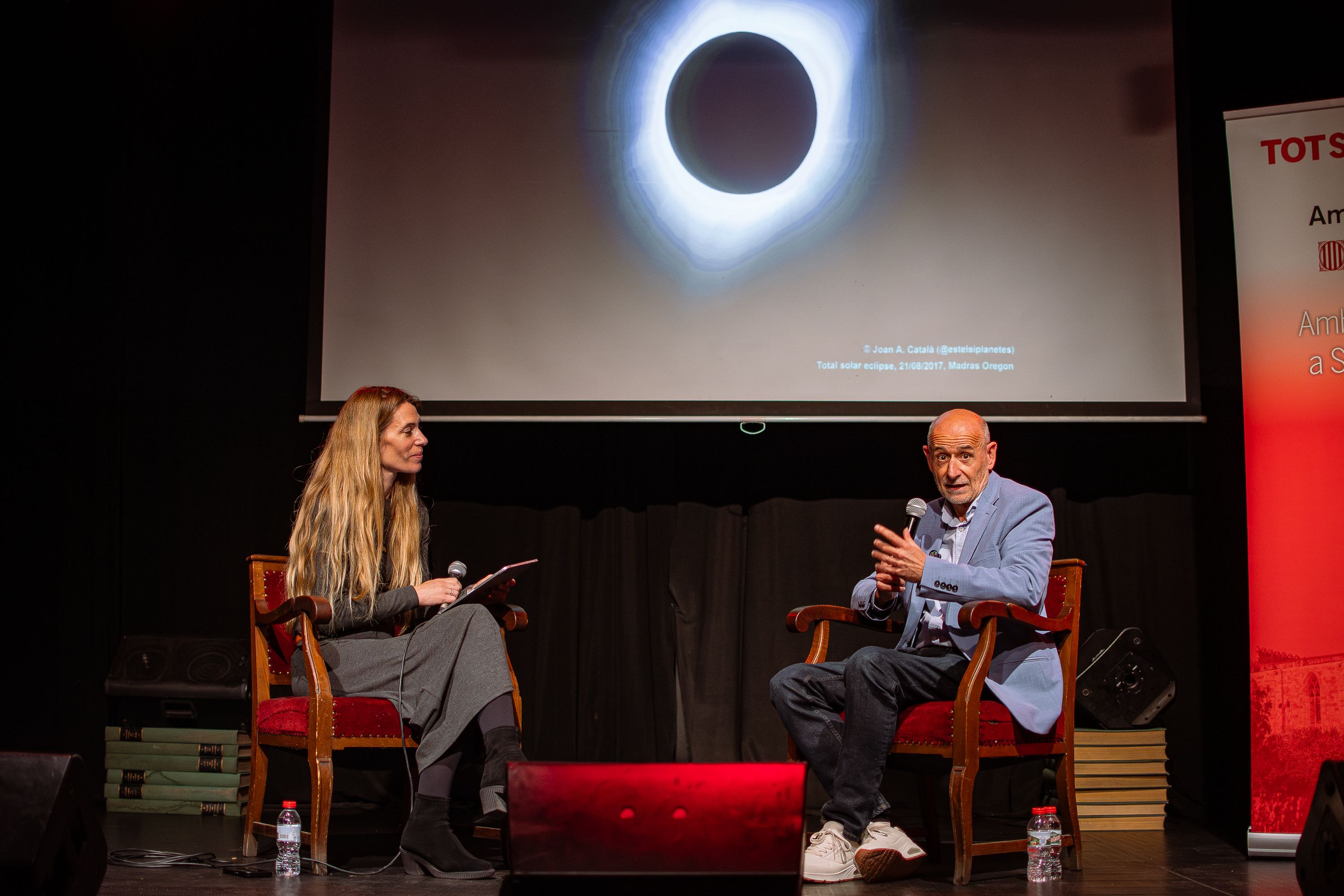 Presentació del llibre 'L'eclipsi del segle' de Joan Antón Català. FOTO: Pol Rodríguez (TOT Sant Cugat)