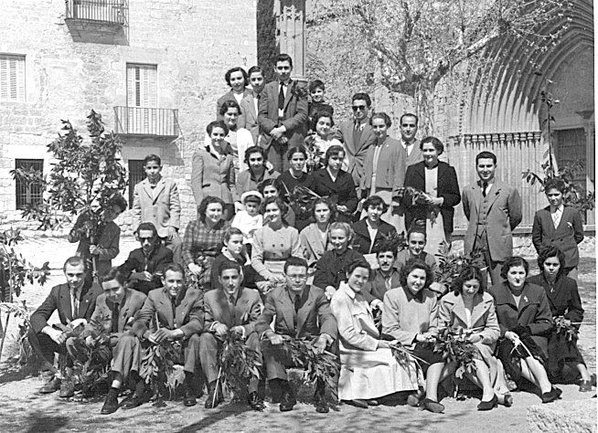 Un dia de rams del 1900. Foto: Arxiu del TOT