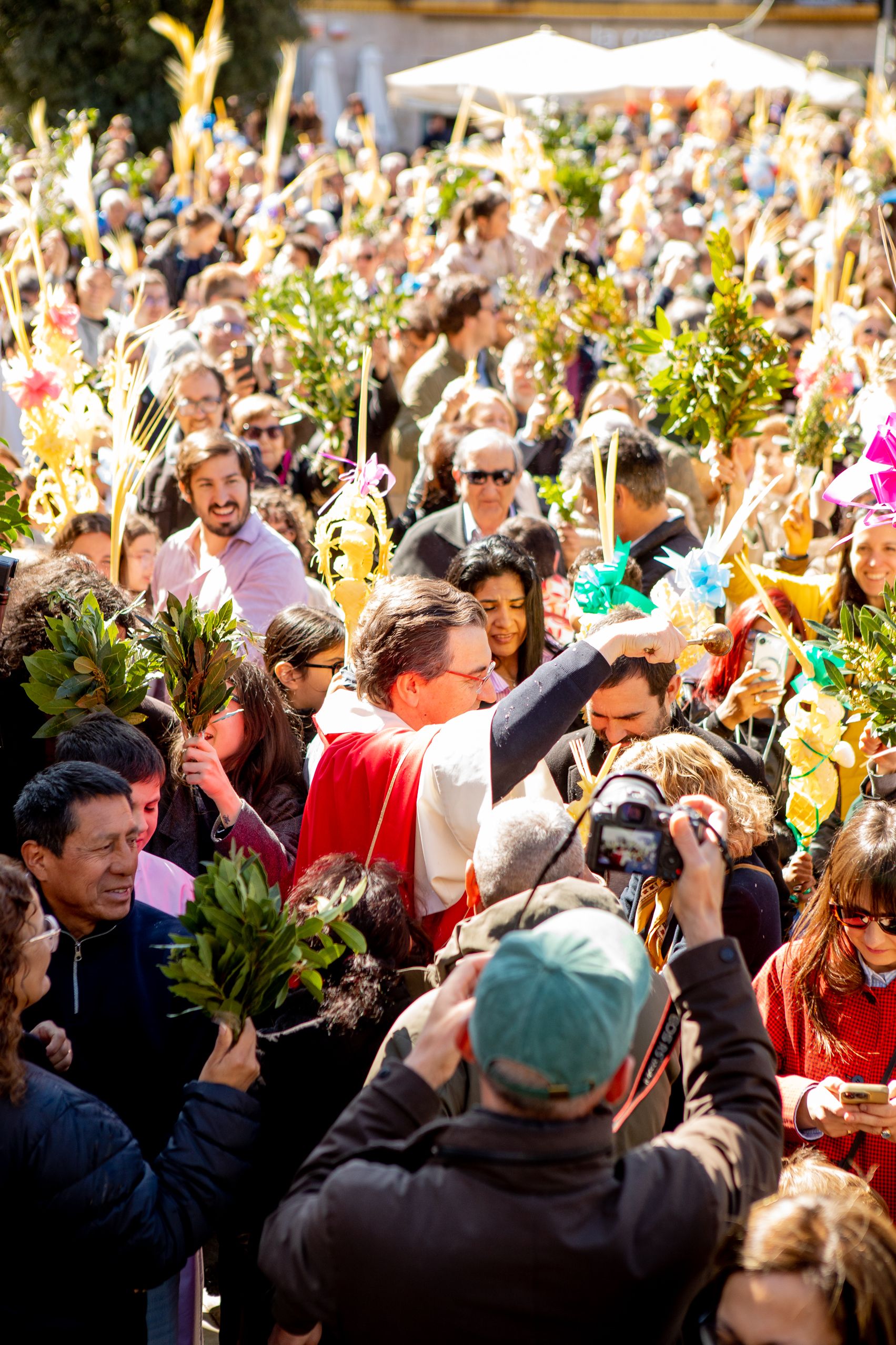 Sant Cugat s'omple de gom a gom per celebrar el Diumenge de Rams. Joana Arribas (TOT Sant Cugat)