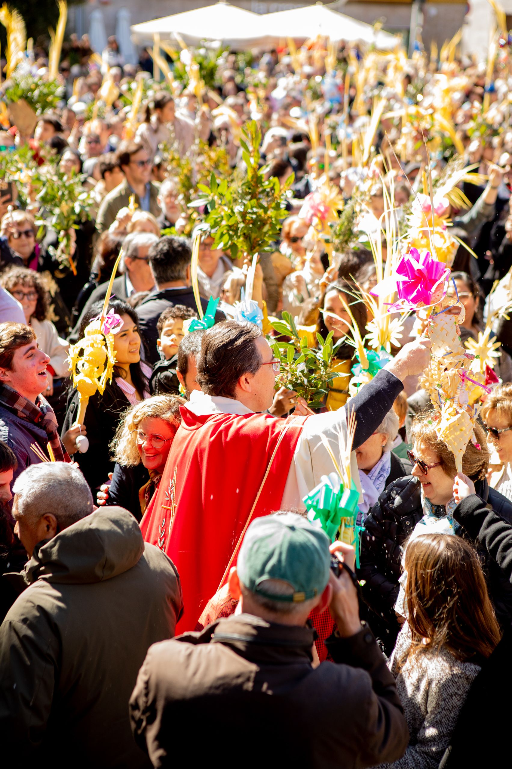 Sant Cugat s'omple de gom a gom per celebrar el Diumenge de Rams. Joana Arribas (TOT Sant Cugat)