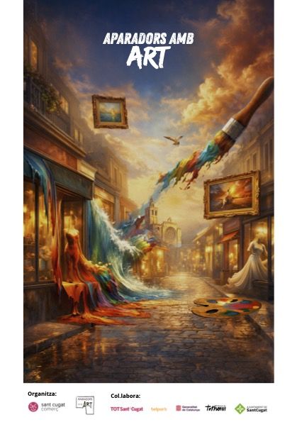 Sant Cugat serà la galeria d'art més gran del món amb la iniciativa 'Aparadors amb art'. FOTO: Cedida
