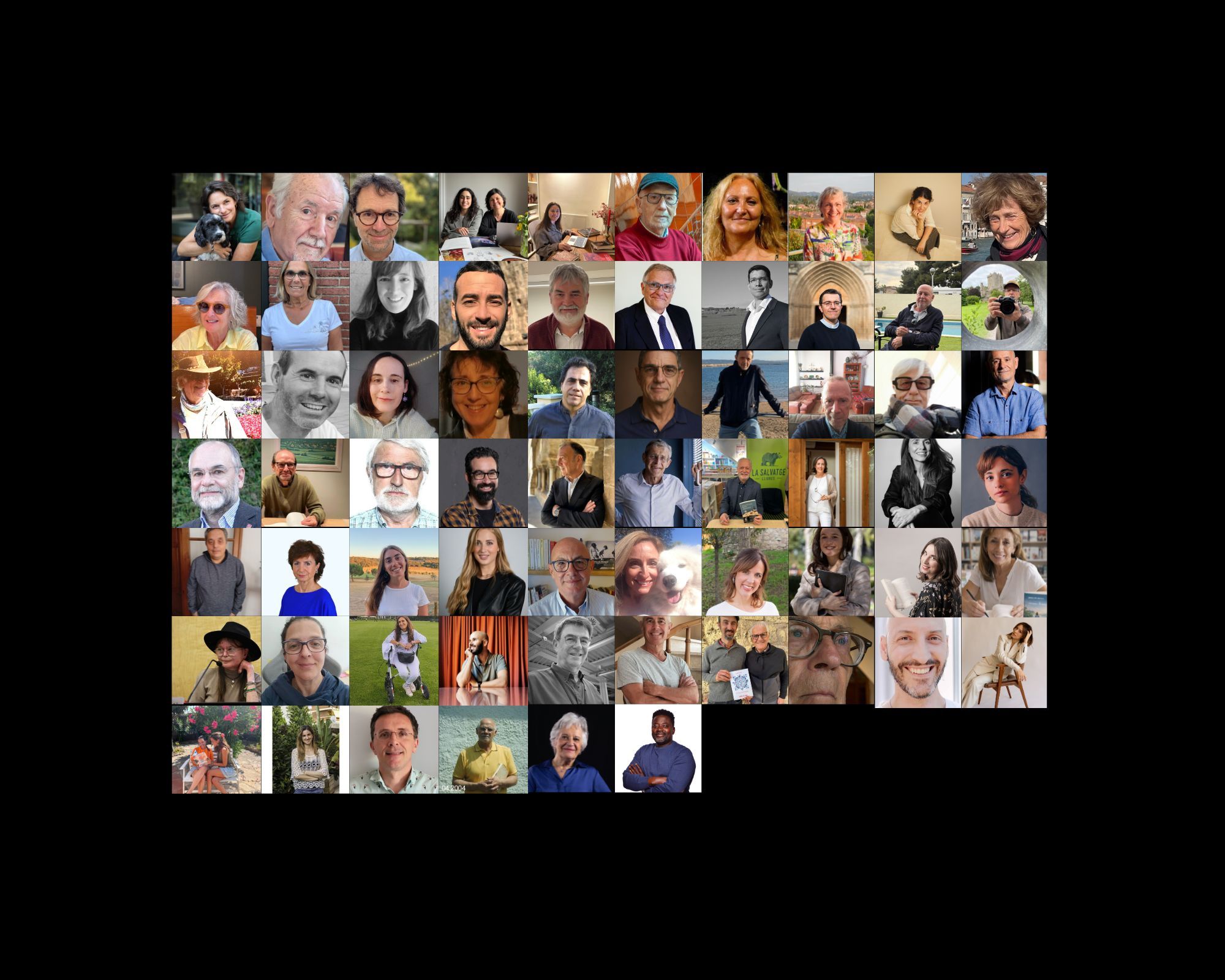 Aquests són els 70 autors de la Taula d'Escriptors del TOT Sant Cugat. FOTO: TOT Sant Cugat