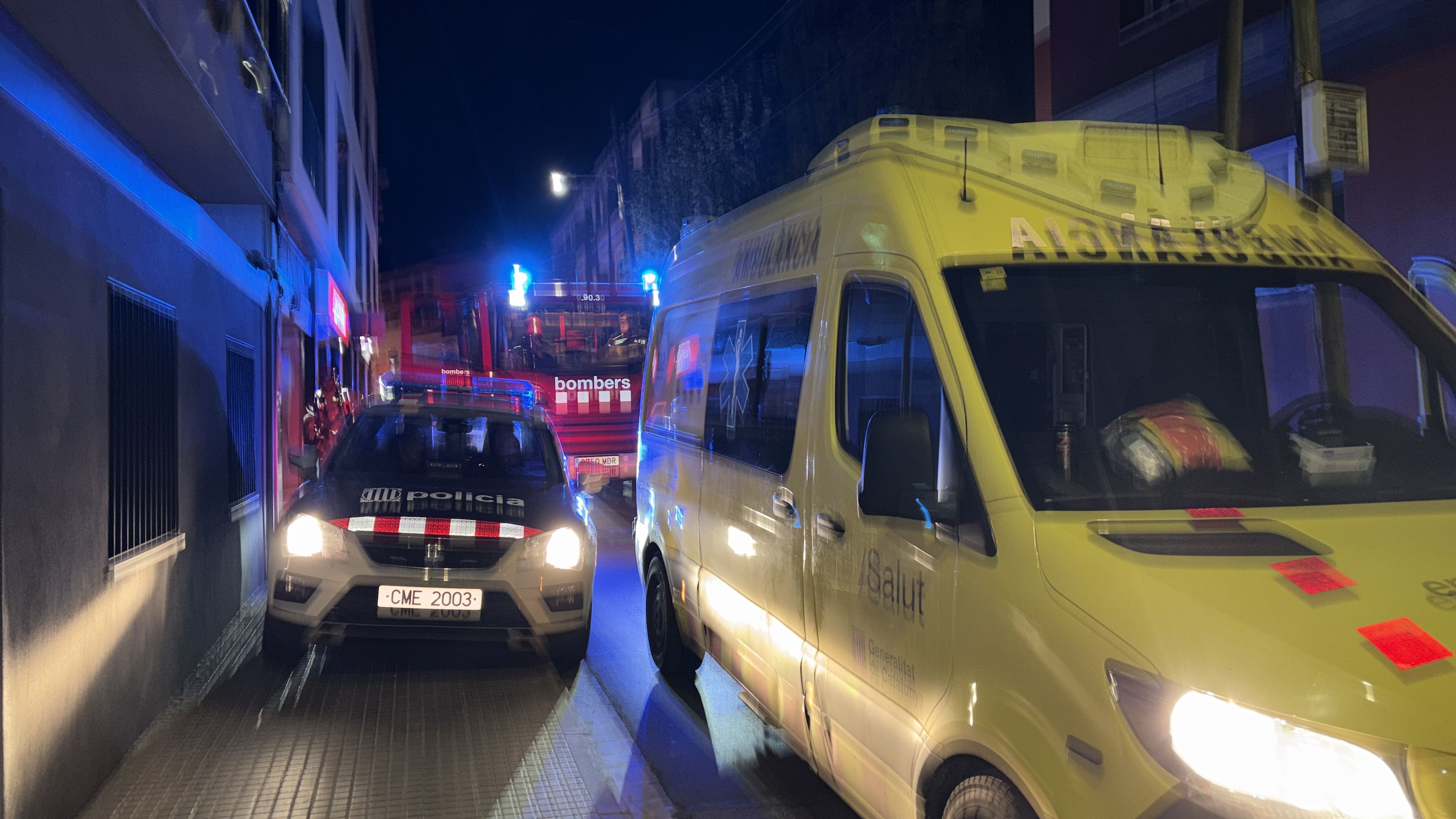 Els cossso d'emergèncai van acudir al lloc dels fets FOTO: Àgata Guinó (TOT Sant Cugat) 