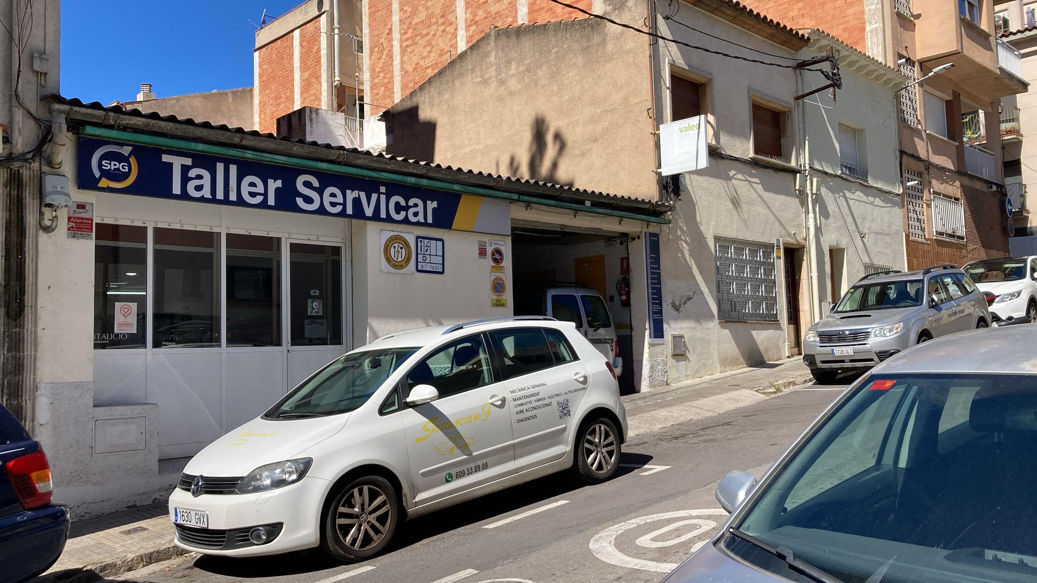 Taller mecànic a Sant Cugat. FOTO: Cedida