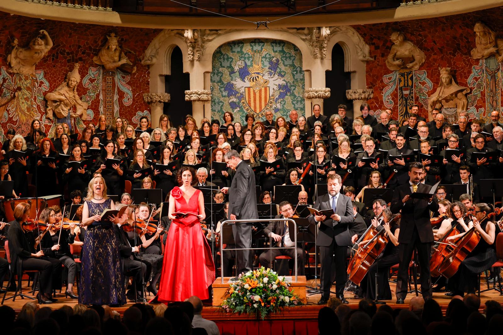 L'Orquestra Simfònica Sant Cugat commemora a Conxita Badia al Palau de la Música Catalana. FOTO: Cedida